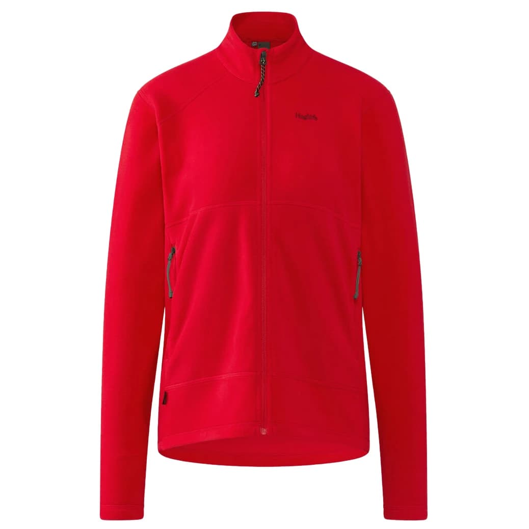 Дамско поларено яке Haglöfs Women's Buteo Mid II Jacket Fleece jacket - Bright Red