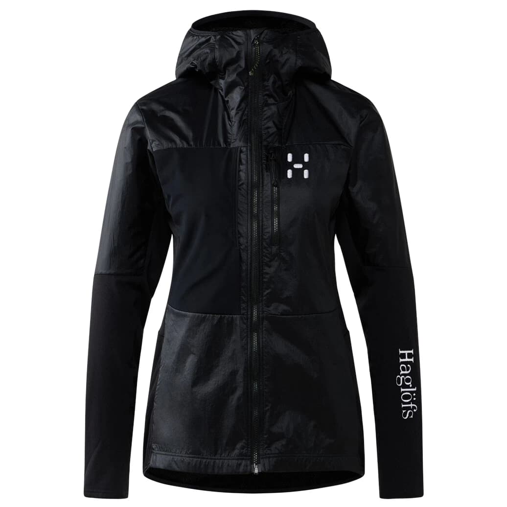 Поларено яке Haglöfs Women's Nallo Touring Hybrid Mid Fleece jacket - True Black