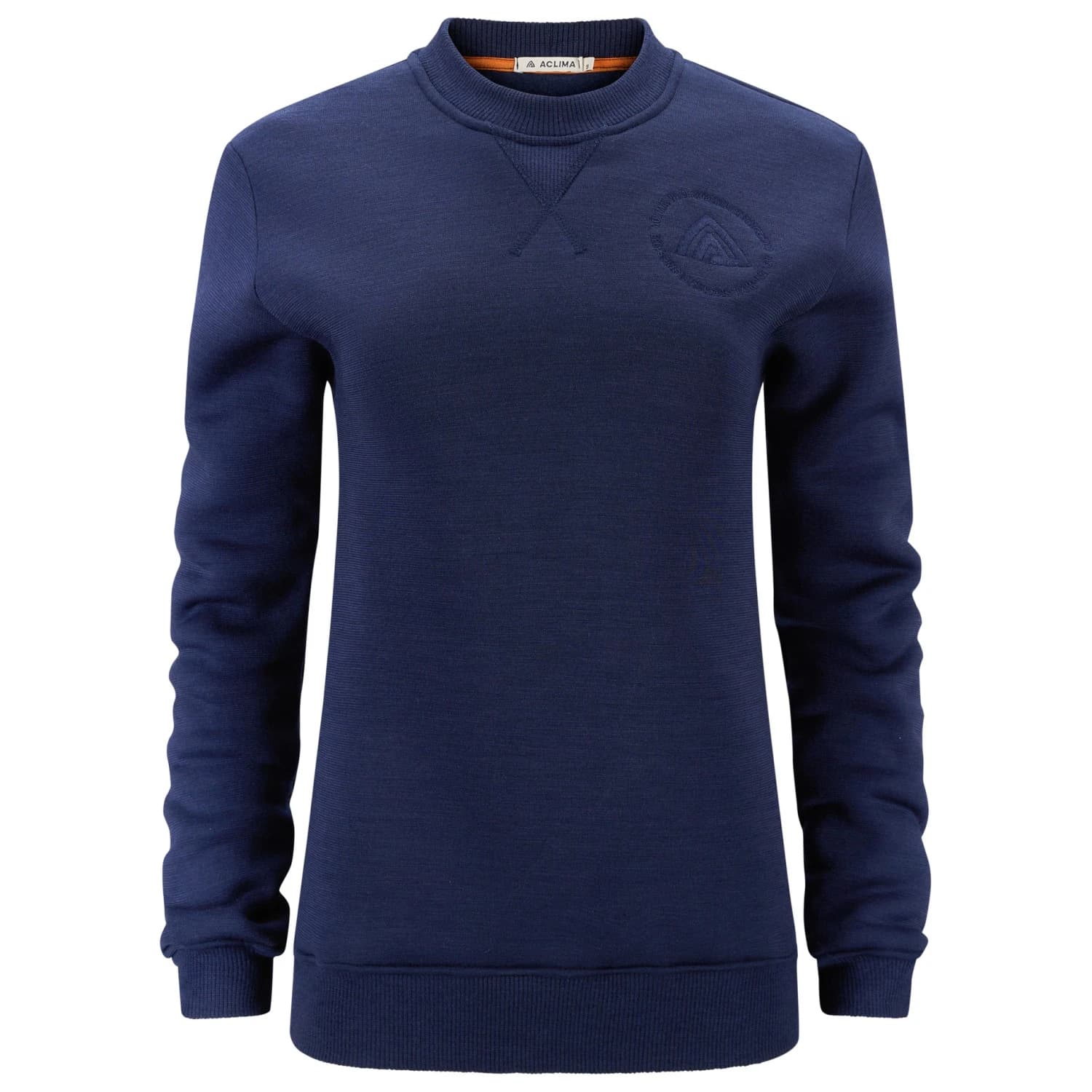 Дамски вълнен пуловер Aclima Women's Fleecewool V2 Crewneck Merino jumper - Navy Blazer
