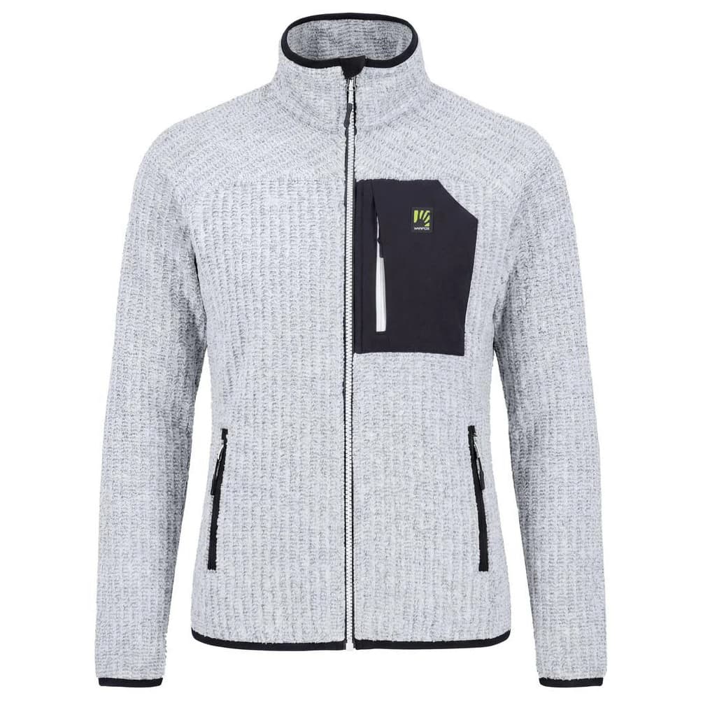 Дамско поларено яке Karpos Women's Rocchetta Evo Fleece Fleece jacket - Bright White / Black