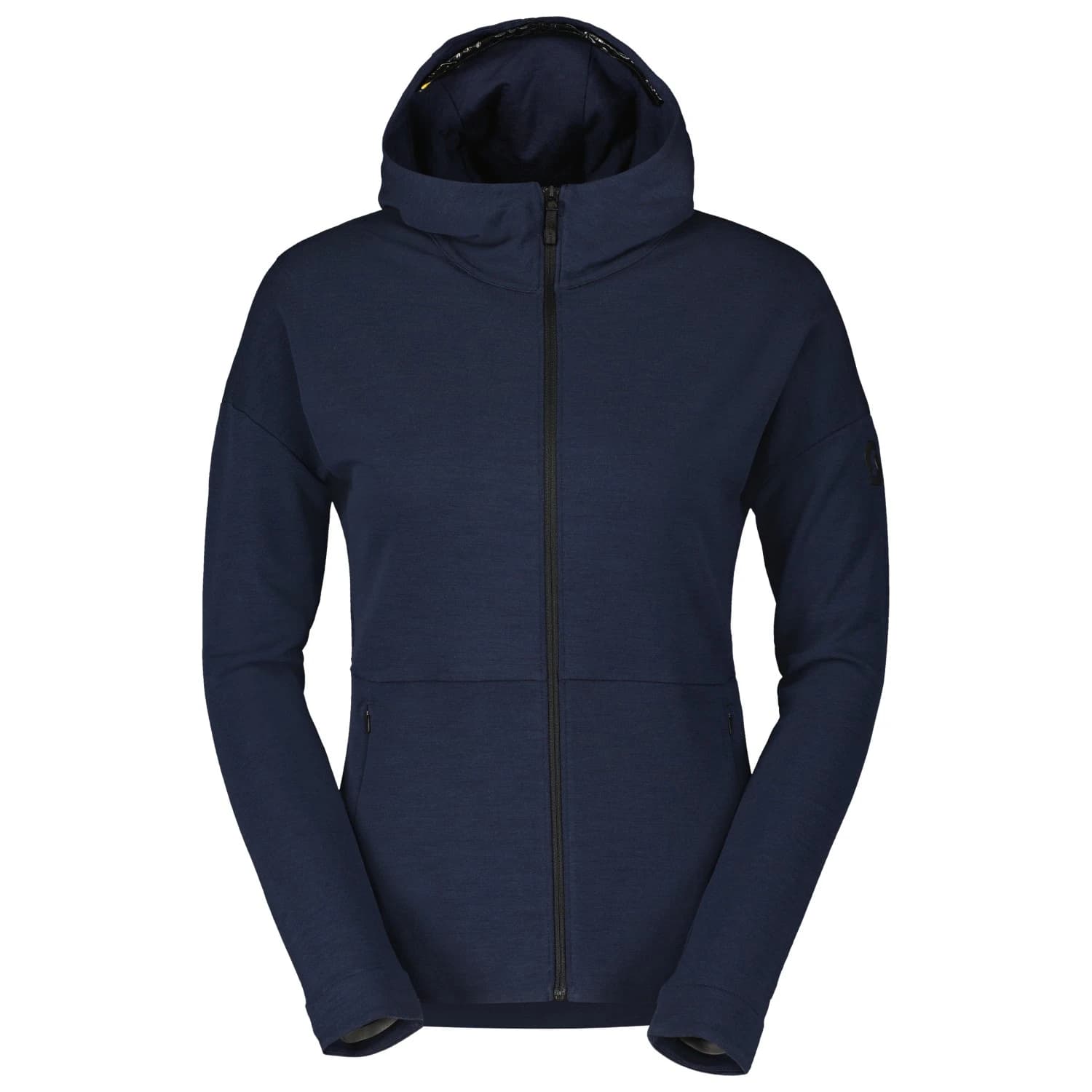 Дамски вълнен пуловер Scott Women's Hoody Commuter Merino Cycling jacket - Dark Blue