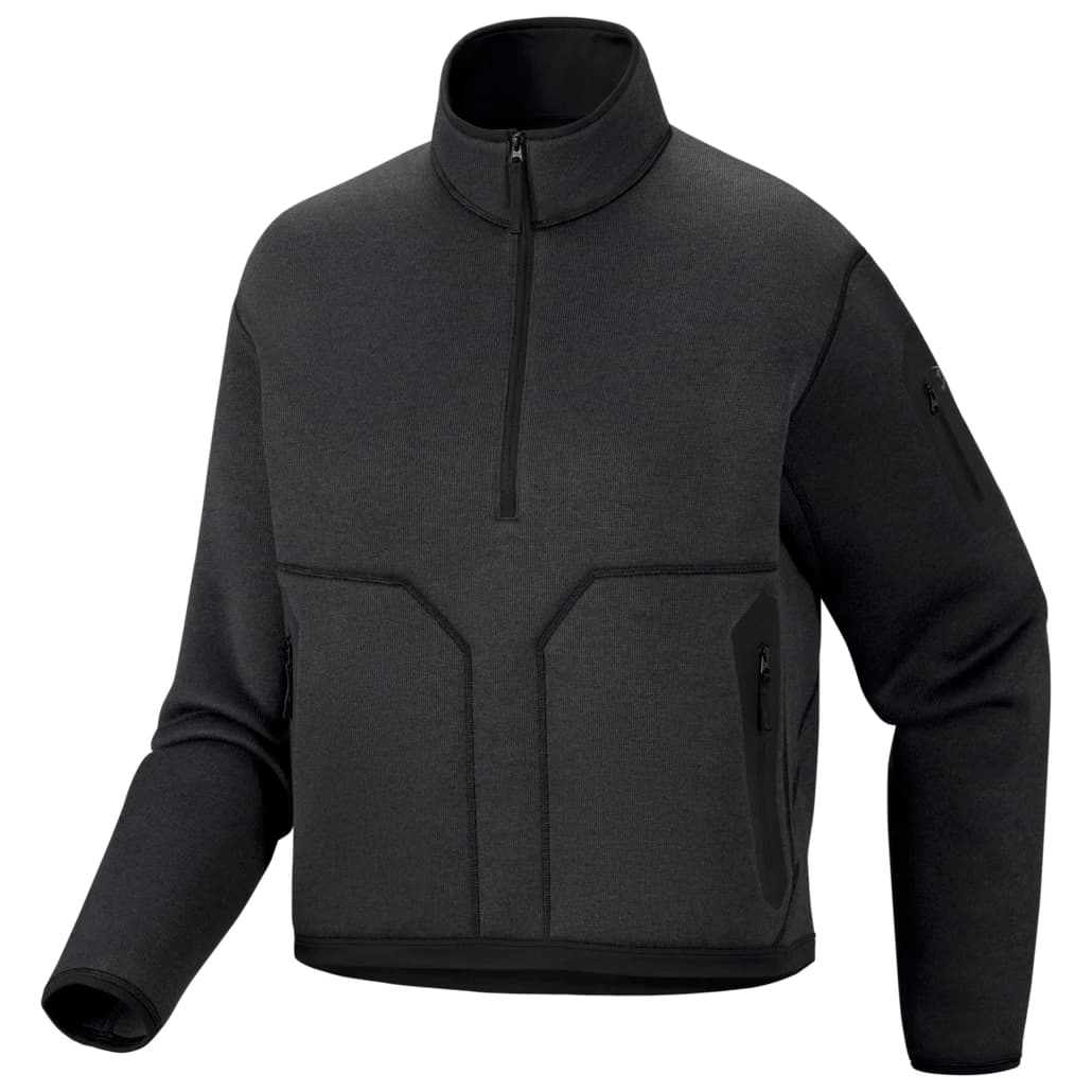 Дамски поларен пуловер Arc'teryx Women's Covert 1/2 Zip Fleece jumper - Black Heather