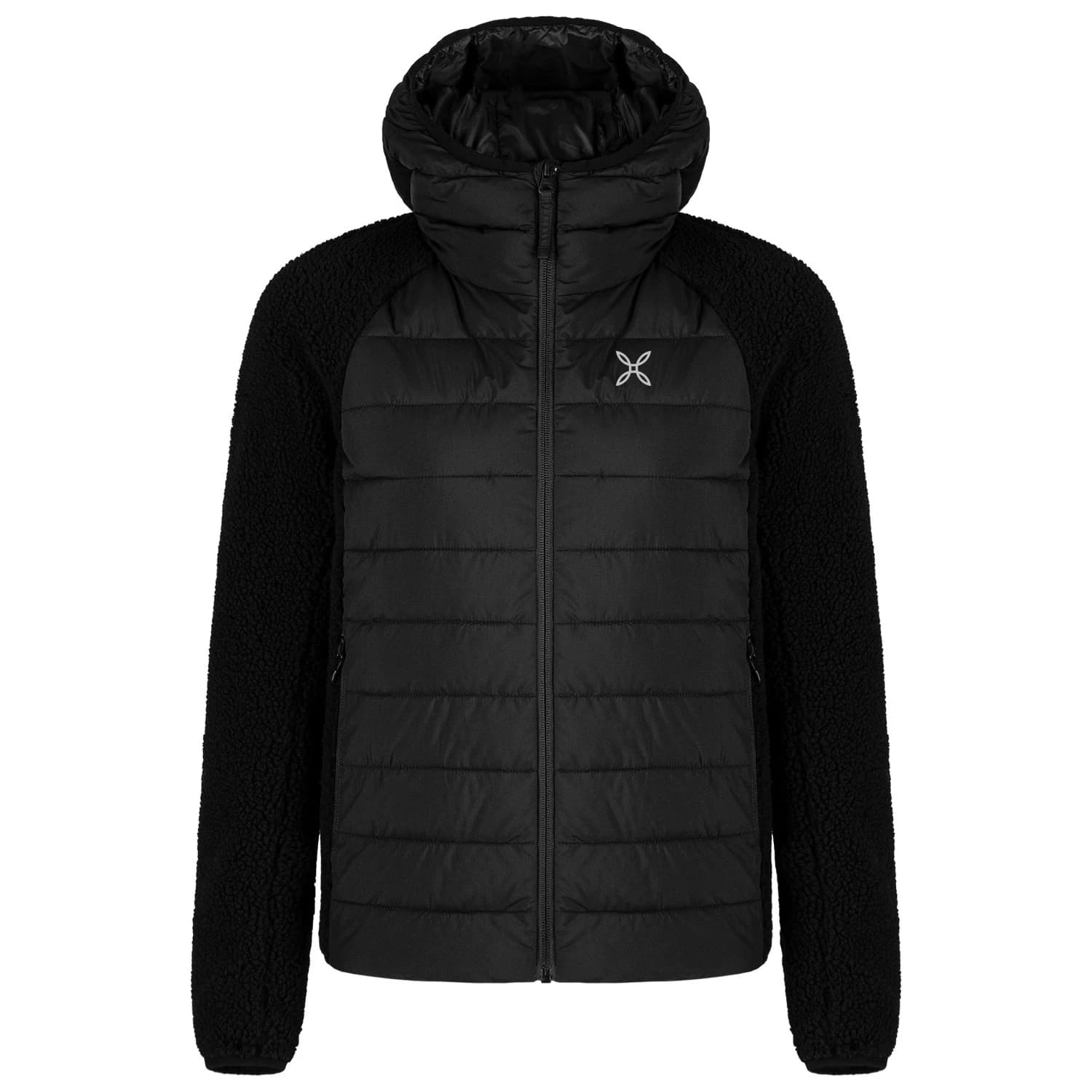 Дамско поларено яке Montura Women's Sherpa Hybrid Jacket Hybrid jacket - Black