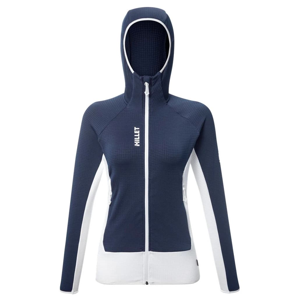 Дамско поларено яке Millet Women's Kamet Grid HD Fleece jacket - Saphir / Foggy Dew