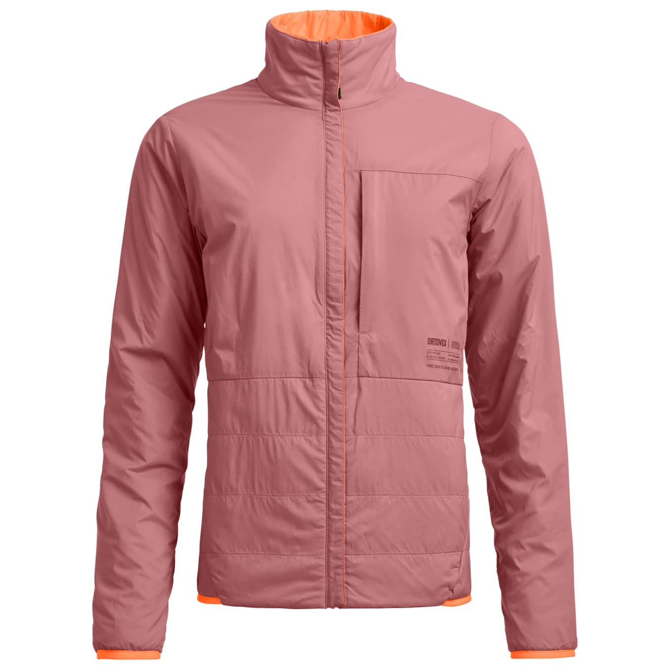 Дамско вълнено яке Ortovox Women's Ortler Metawool 60 Rev Jacket Merino jacket - Faded Tangerine