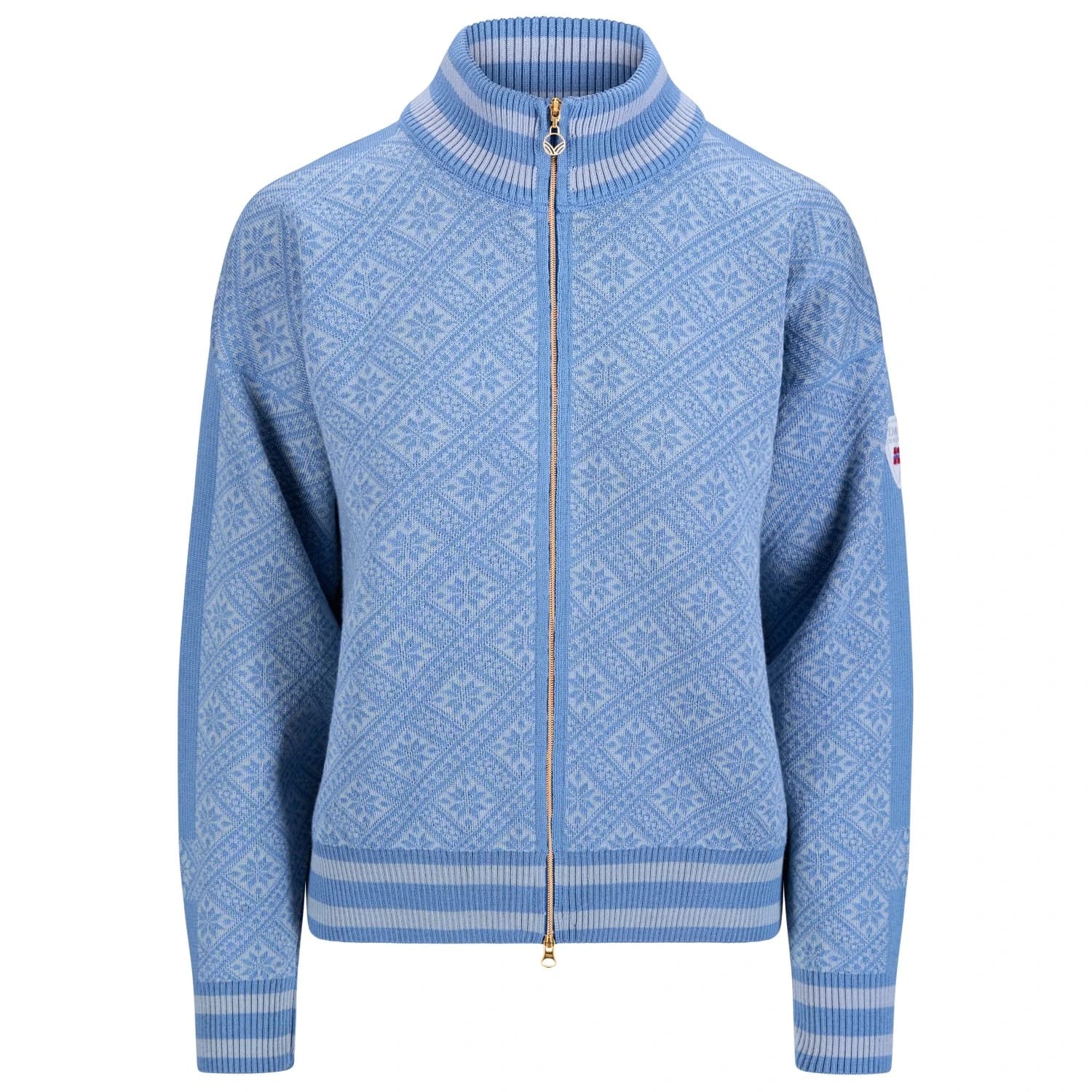 Вълнено яке Dale of Norway Women's Dalarna Jacket Merino jacket - Metal / Blue Shadow