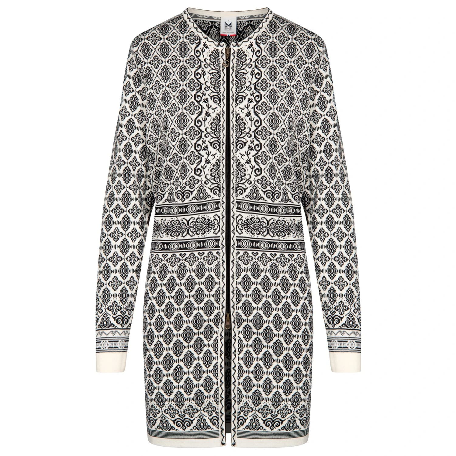Вълнено яке Dale of Norway Women's Ingeborg Jacket Merino jacket - Offwhite / Black / Gravuvig / Smoke
