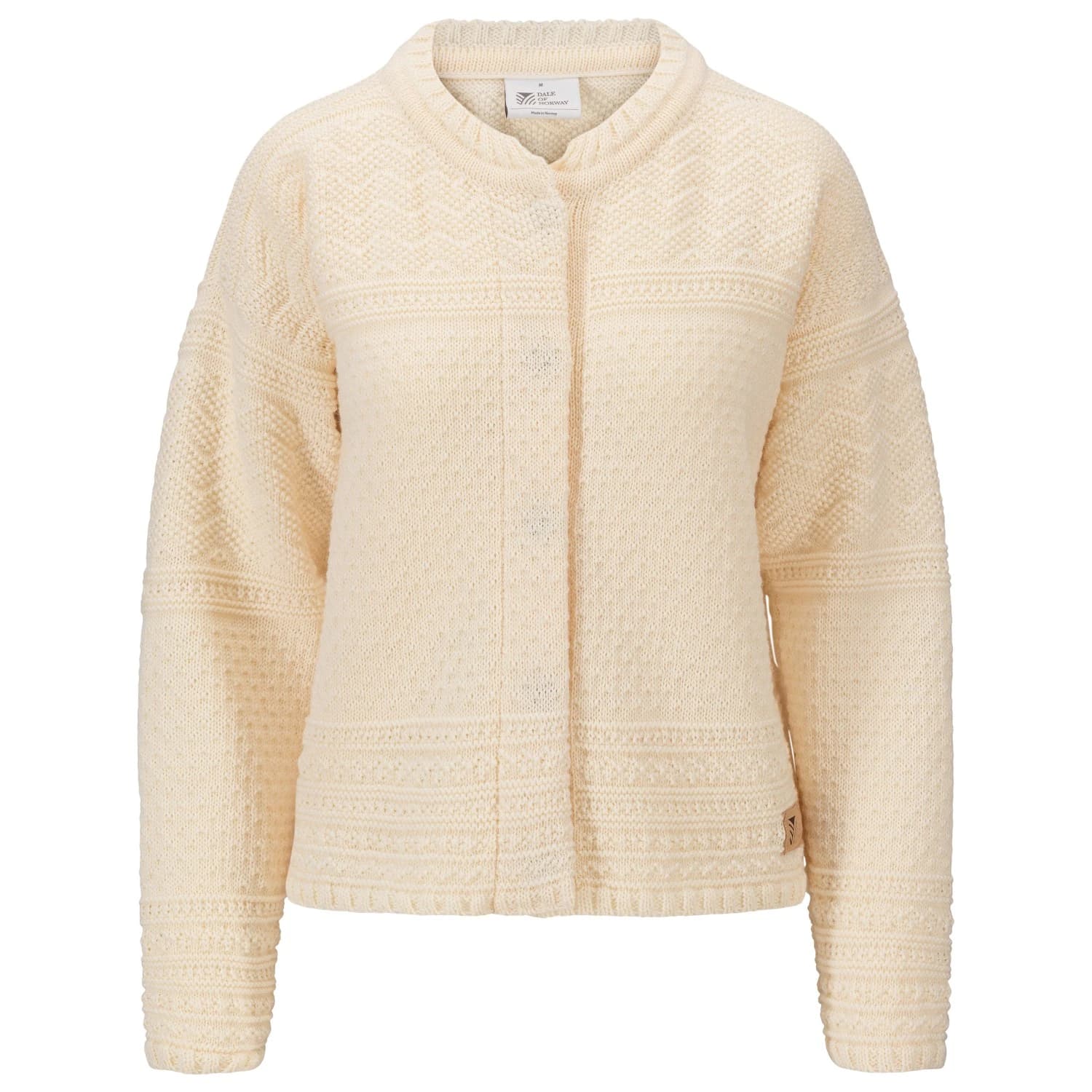 Вълнено яке Dale of Norway Women's Lusa Cardigan Merino jacket - Offwhite