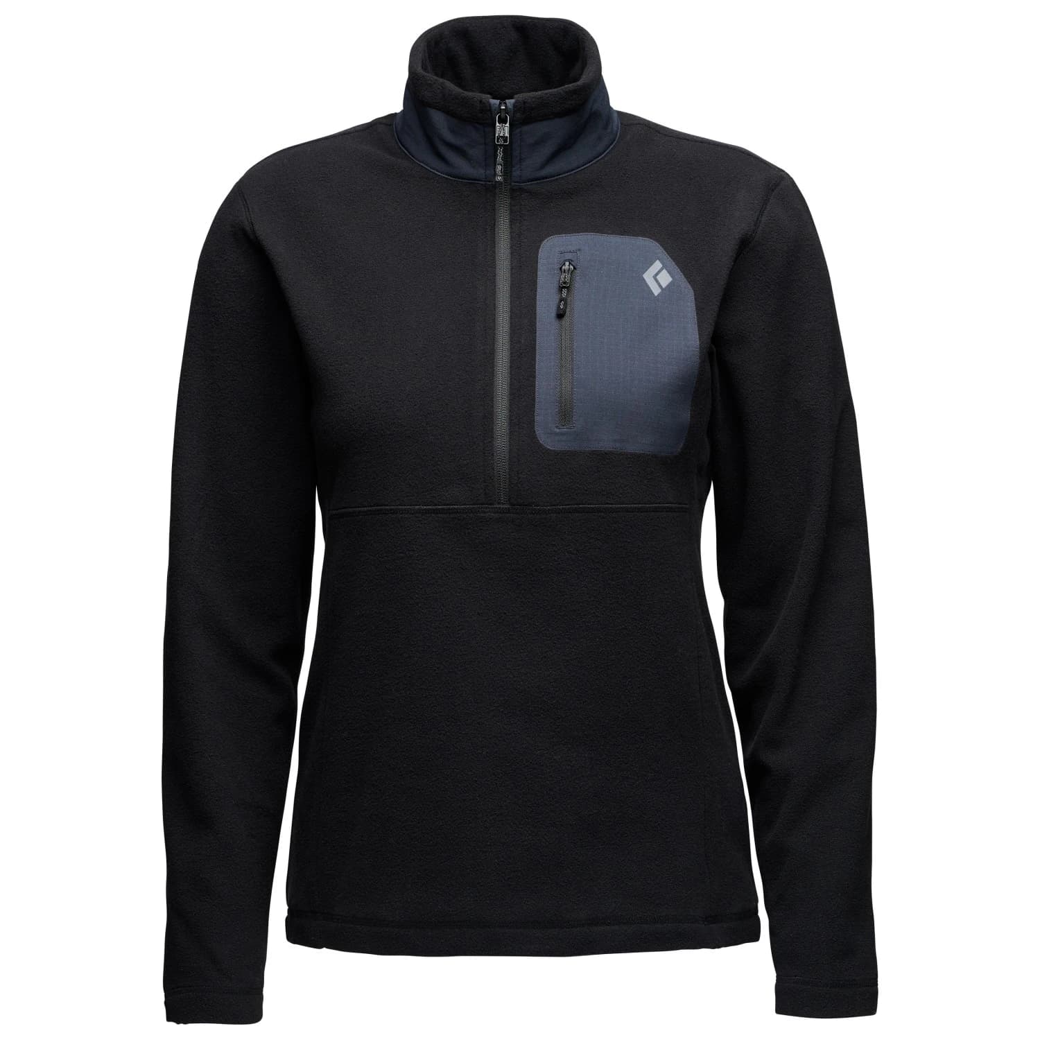 Дамски поларен пуловер Black Diamond Women's Rift Half Zip Fleece Jacket Fleece jumper - Black / Black