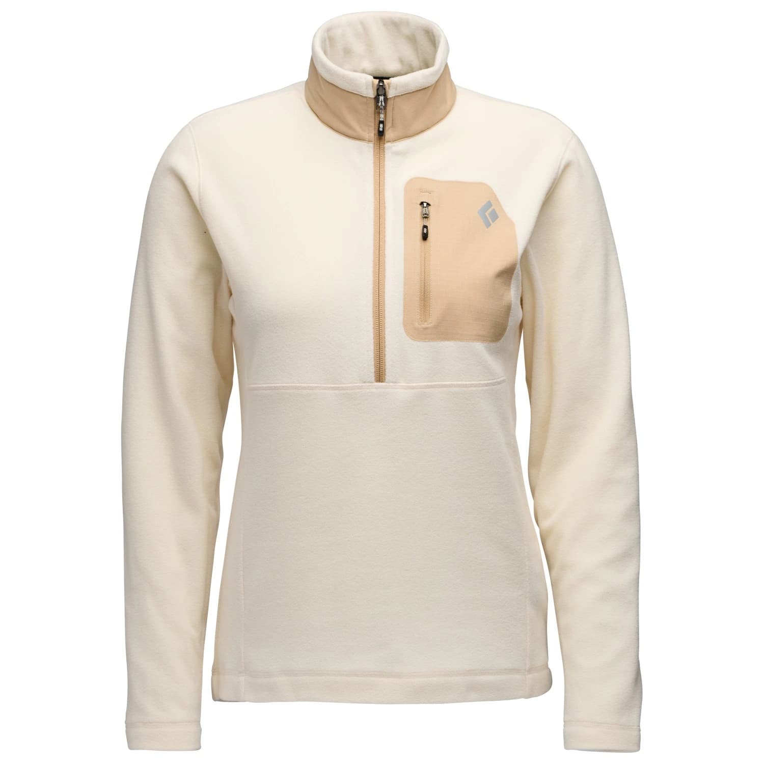 Дамски поларен пуловер Black Diamond Women's Rift Half Zip Fleece Jacket Fleece jumper - Chalk / Khaki