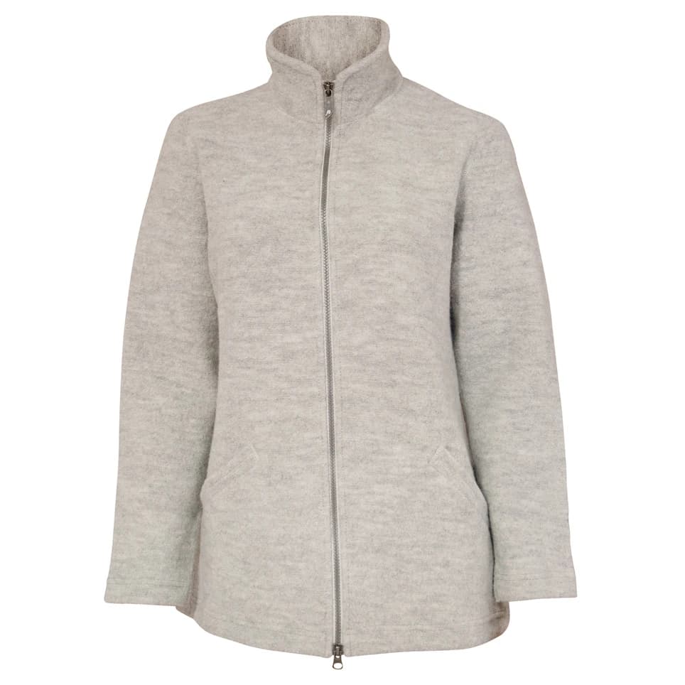 Дамско вълнено яке Ivanhoe of Sweden Women's Bodal Long Seasonal Wool jacket - Light Silver Grey