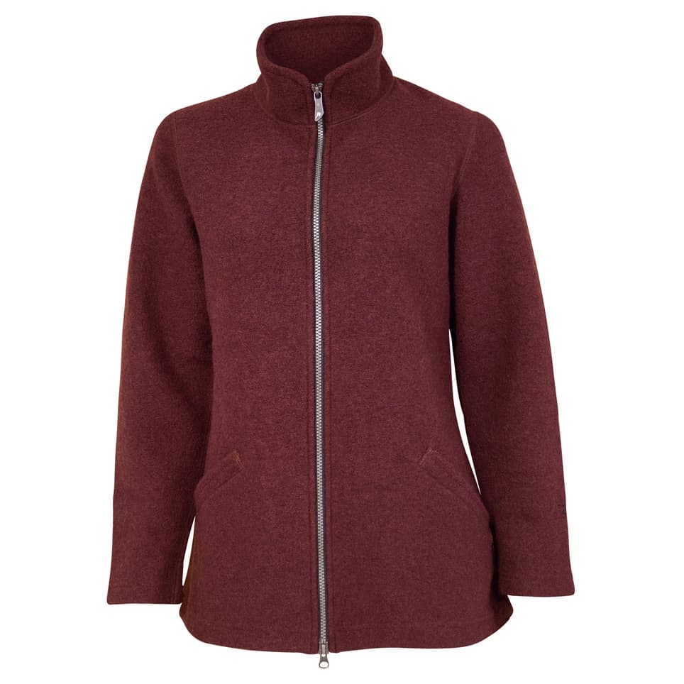 Дамско вълнено яке Ivanhoe of Sweden Women's Bodal Long Seasonal Wool jacket - Ruby Wine