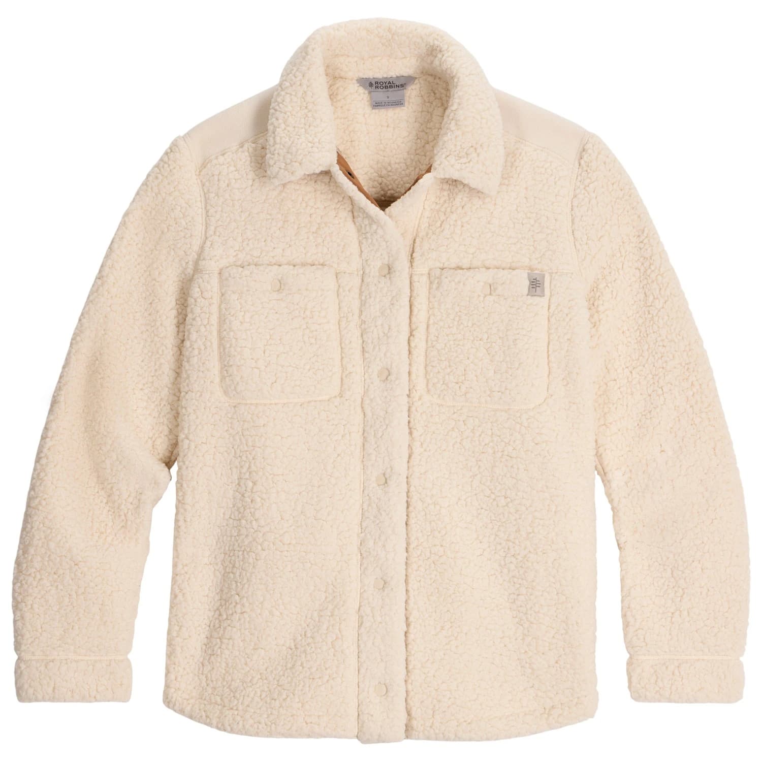 Поларено яке Royal Robbins Women's Palisades Shacket Fleece jacket - Chalk