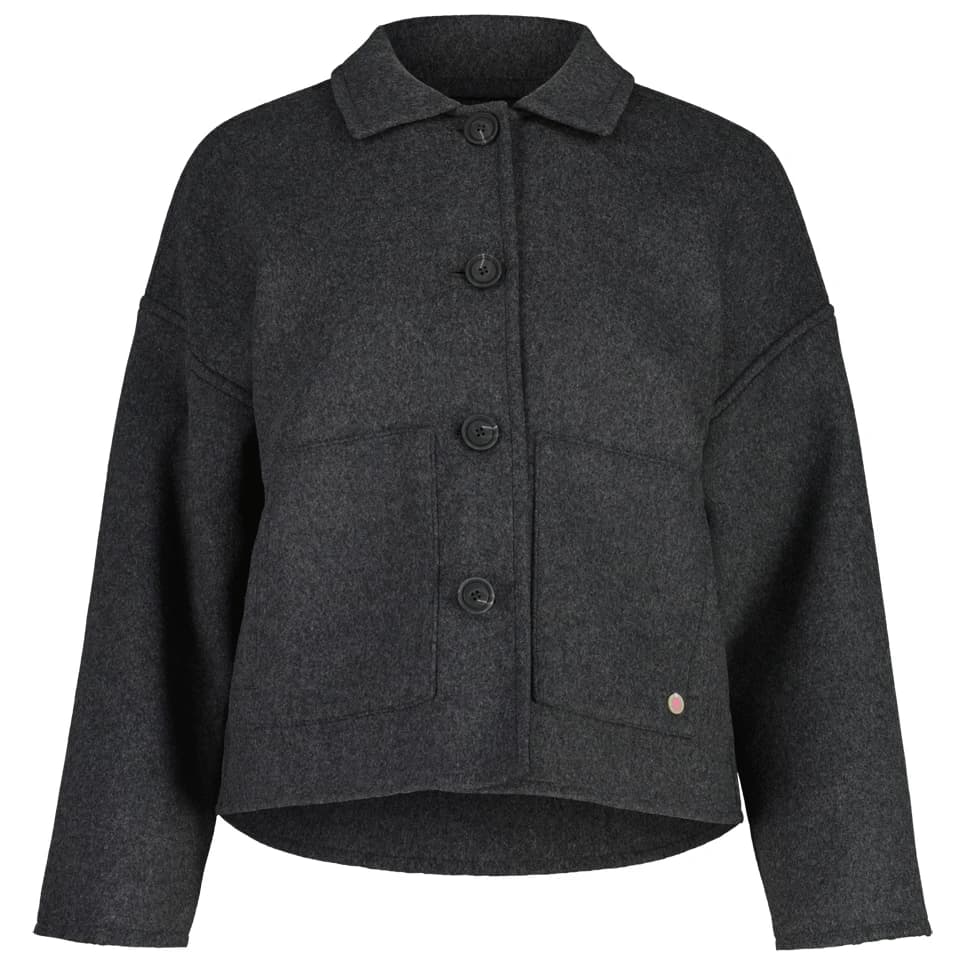Вълнено яке Maloja Women's FeenM. Casual jacket - Deep Black Melange