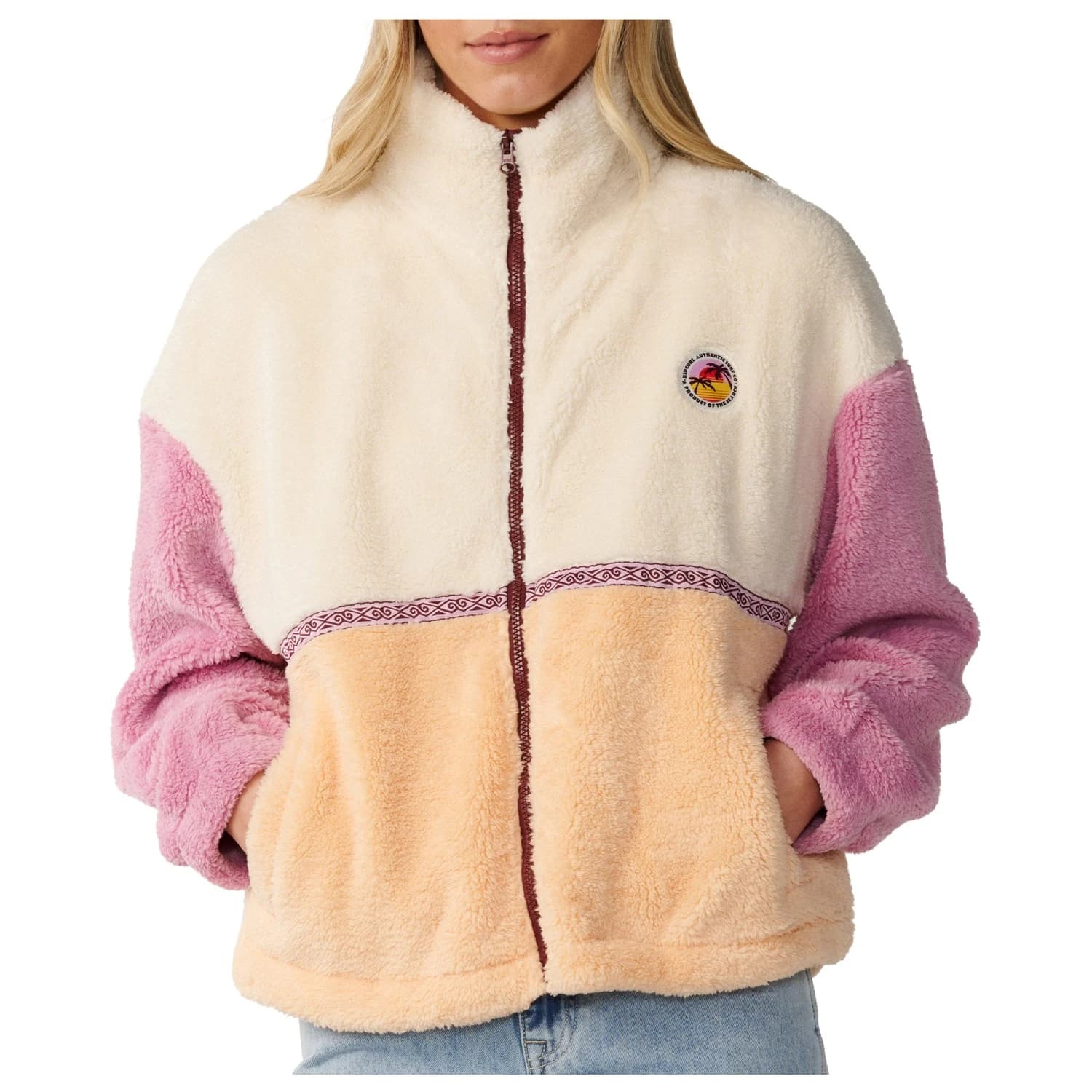 Дамско поларено яке Rip Curl Women's Surf Revival Heritage ZT Polar Fleece jacket - Shell