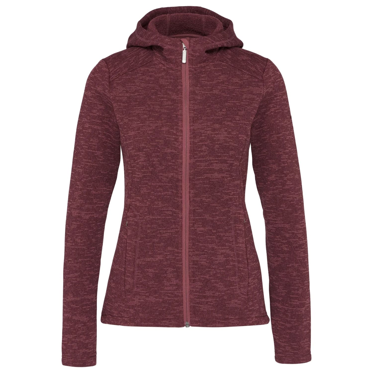 Дамско поларено яке Vaude Women's Aland Hooded Jacket Fleece jacket - Ruby Dusk