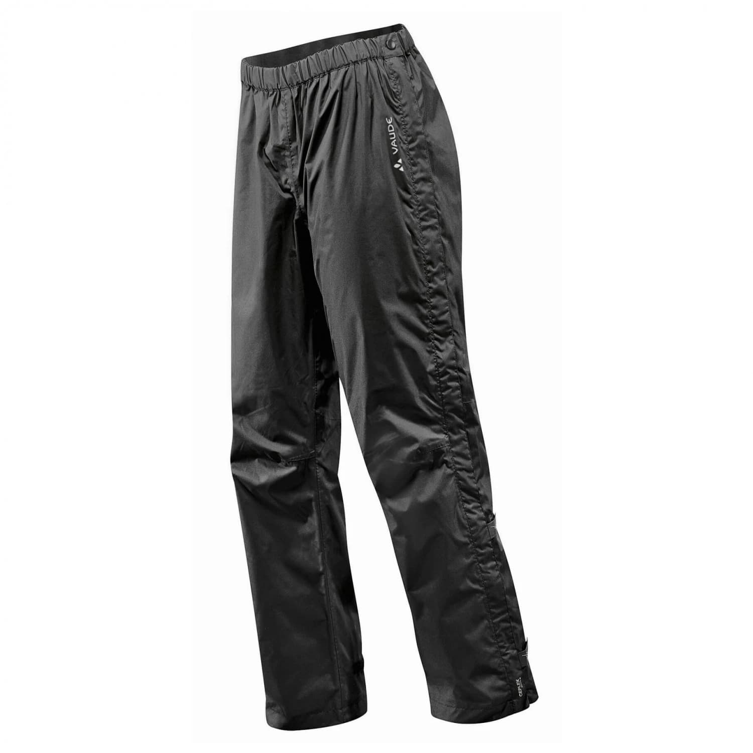 Дамски водоустойчив панталон за колоездене Vaude Women's Fluid Full-Zip Pants S/S Waterproof trousers - Black