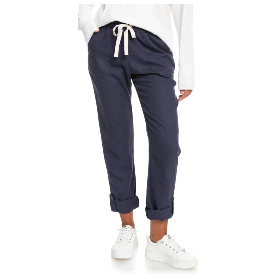 Дамски ежедневен панталон Roxy Women's On The Seashore Linen Cargo Trousers Casual trousers - Mood Indigo