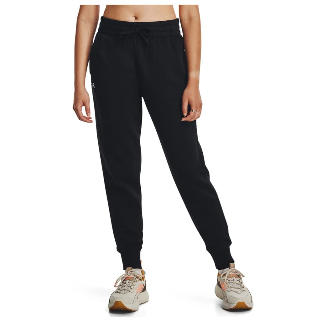 Дамски анцунг долнище Under armour Women's Rival Fleece Jogger Tracksuit trousers - Black / White