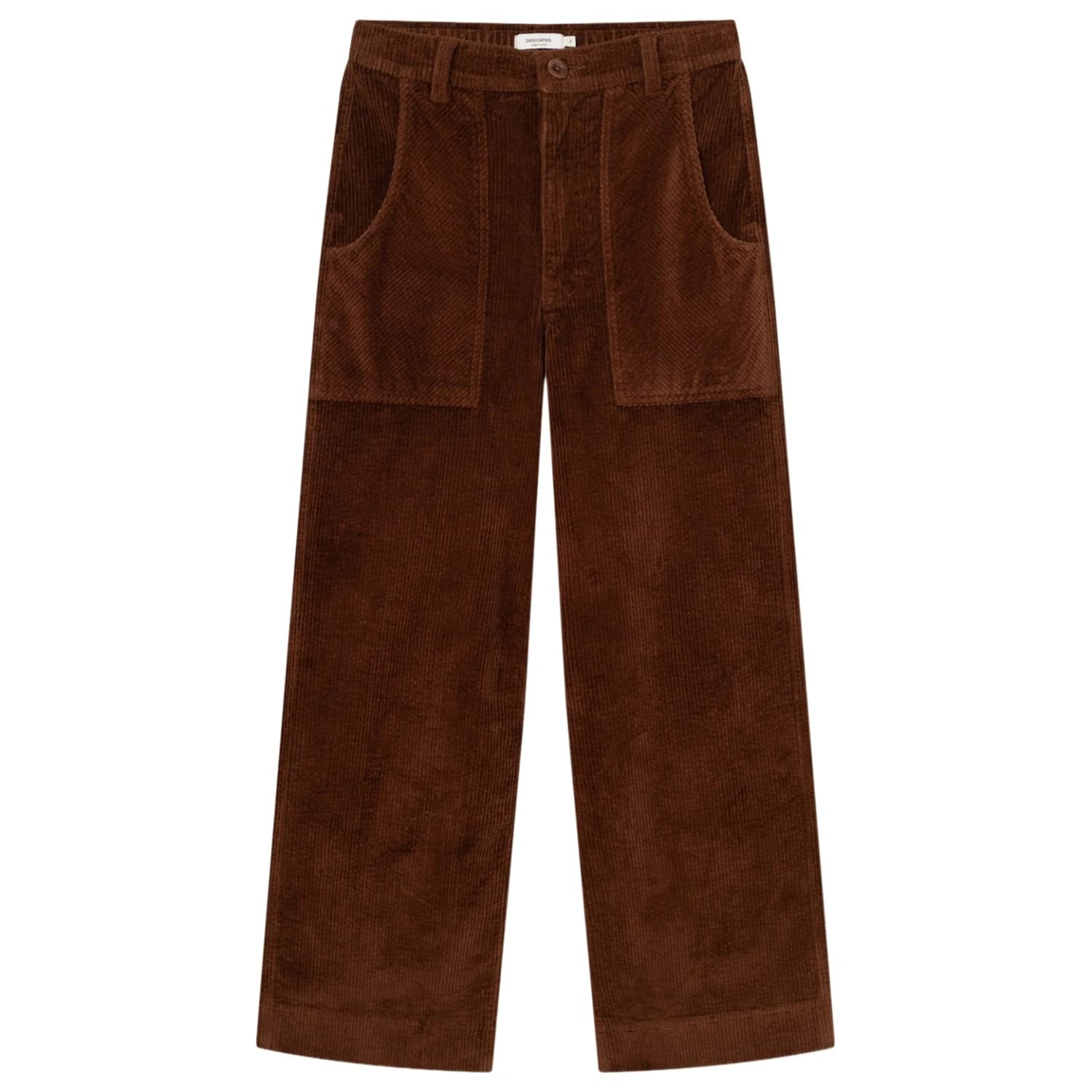 Ежедневен панталон DEDICATED Women's Workwear Pants Vara Corduroy Casual trousers - Cappuccino Brown
