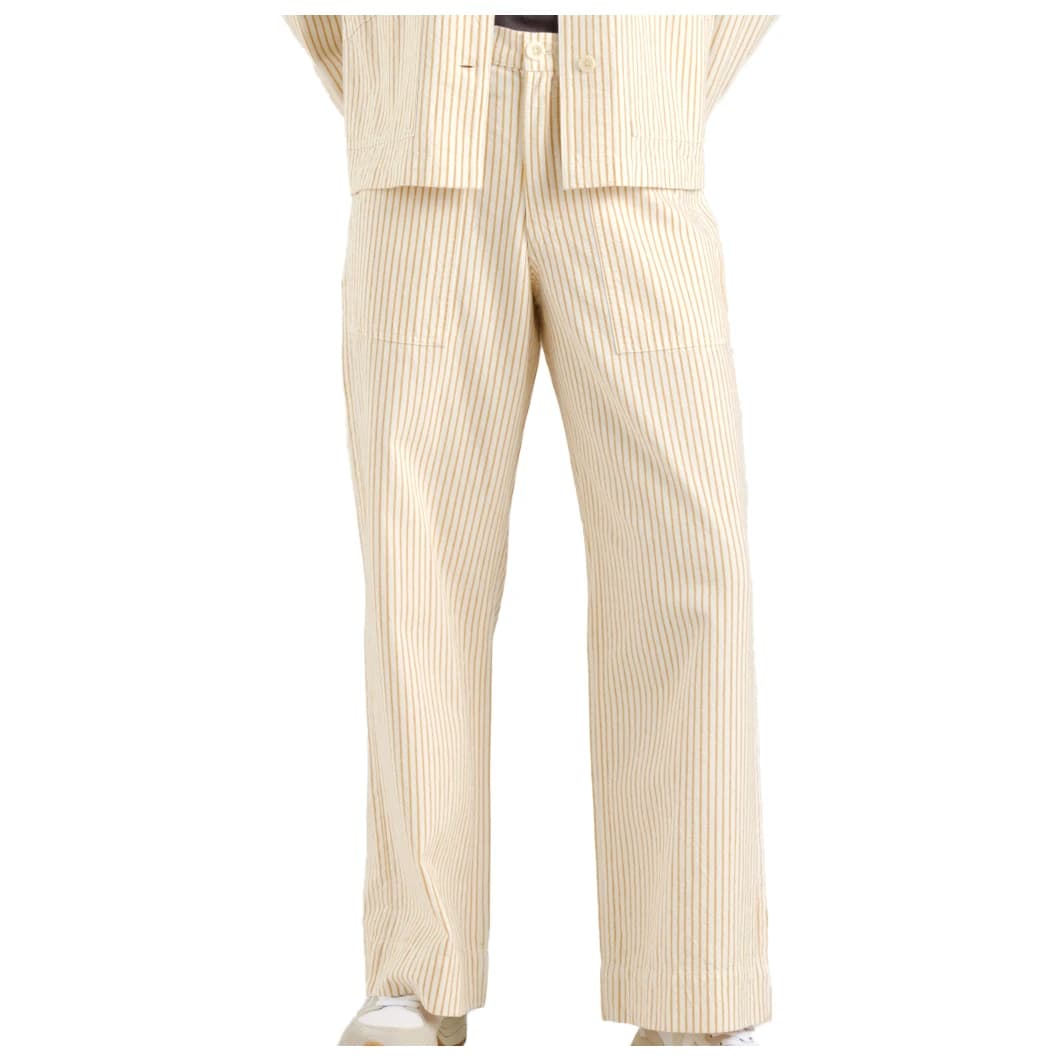 Дамски ежедневен панталон Dedicated Women's Workwear Pants Vara Casual trousers - Work Stripe / Yellow