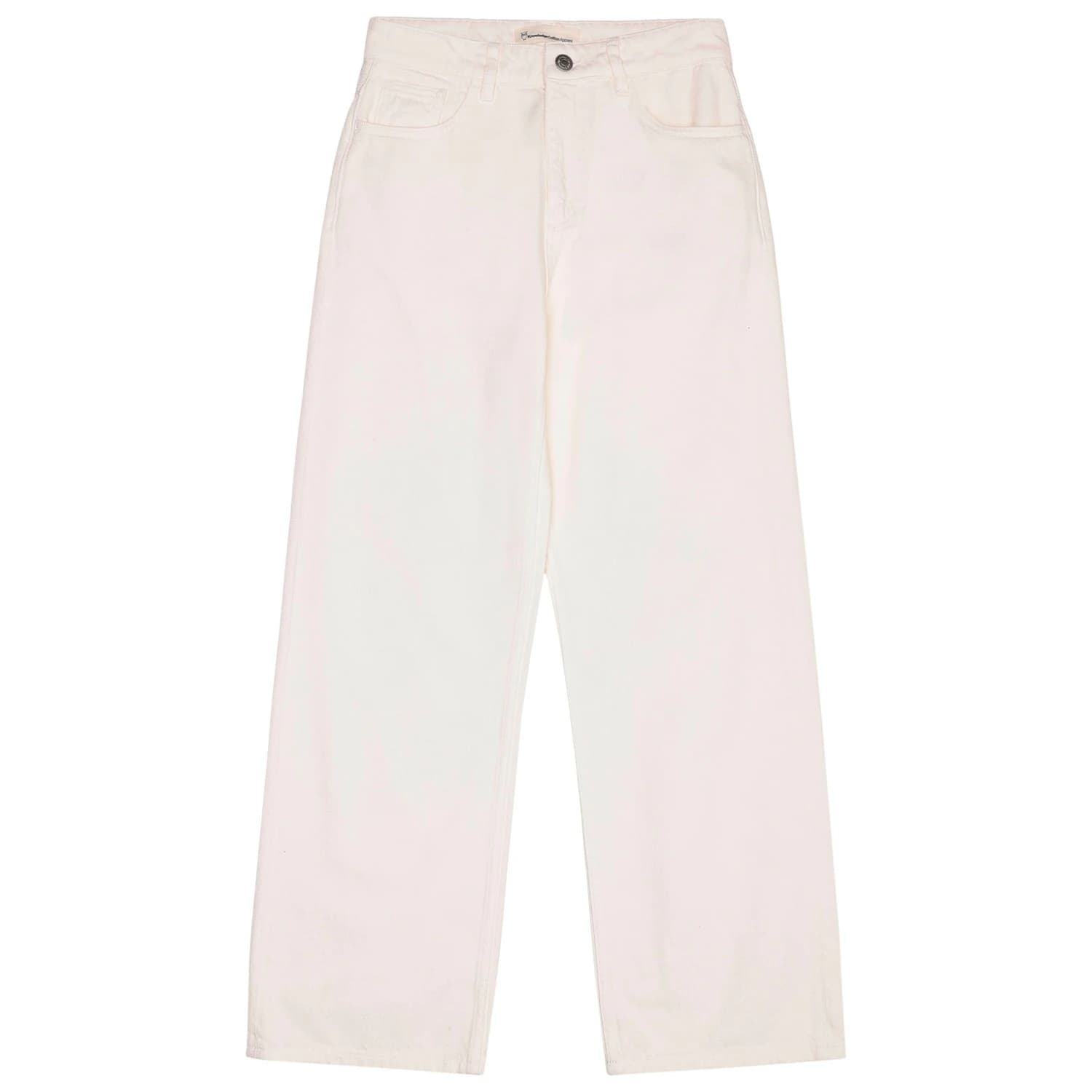 Дамски ежедневен панталон KnowledgeCotton Apparel Women's Gale 5-Pocket Pants Casual trousers - Egret