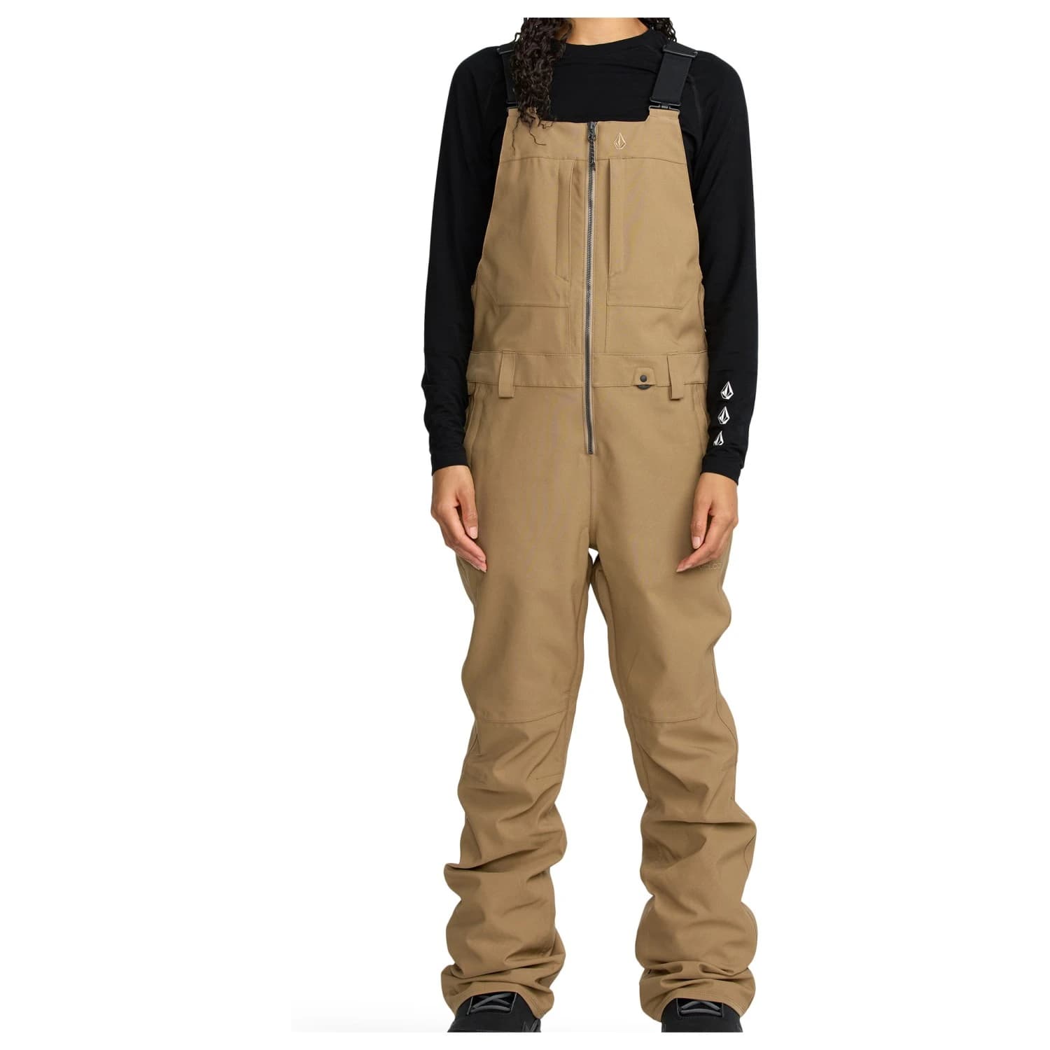 Дамски ски панталон Volcom Women's Swift Bib Overall Ski trousers - Bronze