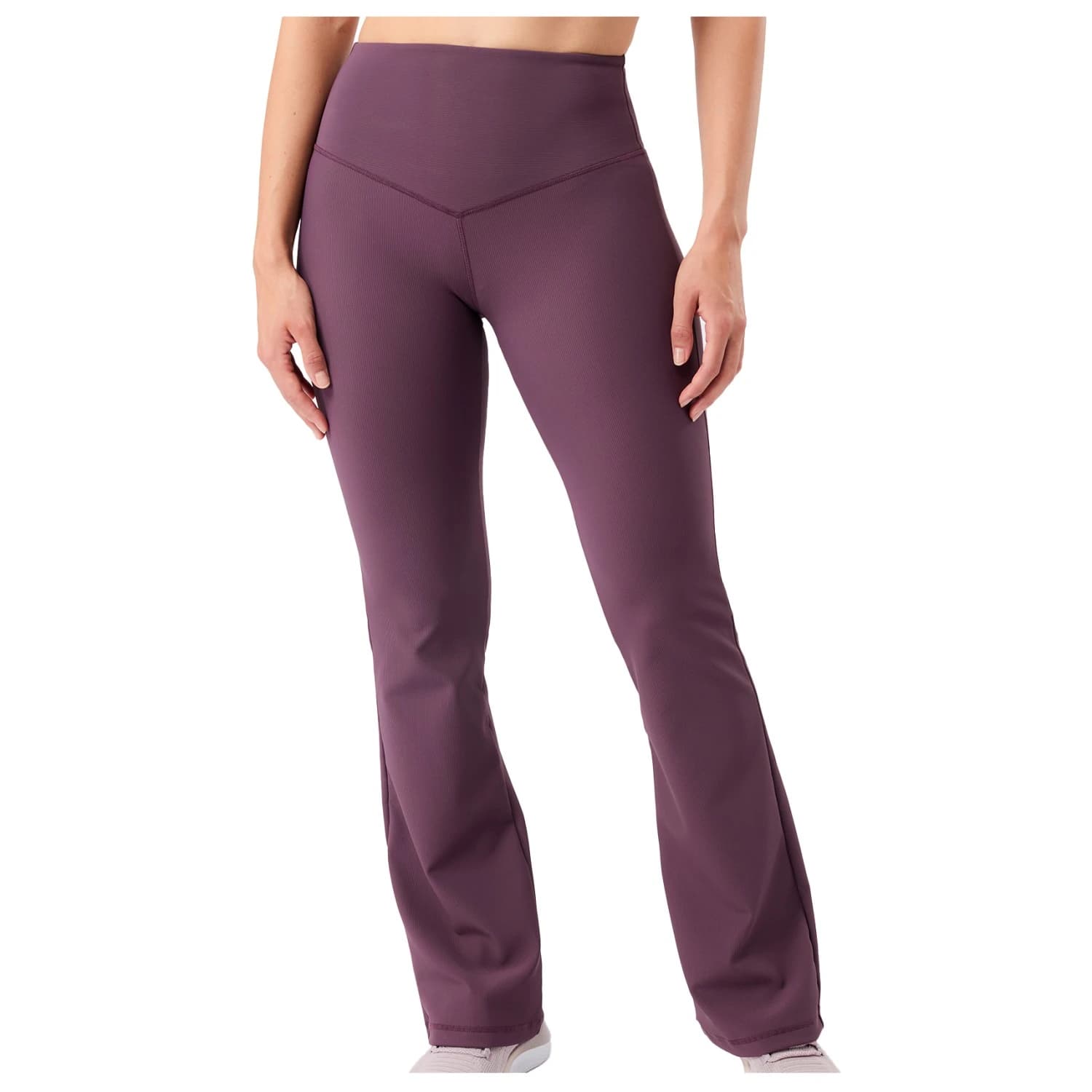 Дамски анцунг долнище Mandala Women's Flared & Ribbed Pants Tracksuit trousers - Burgundy