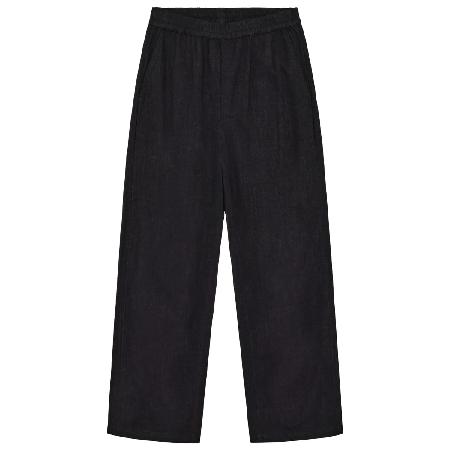 Дамски ежедневен панталон KnowledgeCotton Apparel Women's Posey Linen-Mix Pants Casual trousers - Black Jet