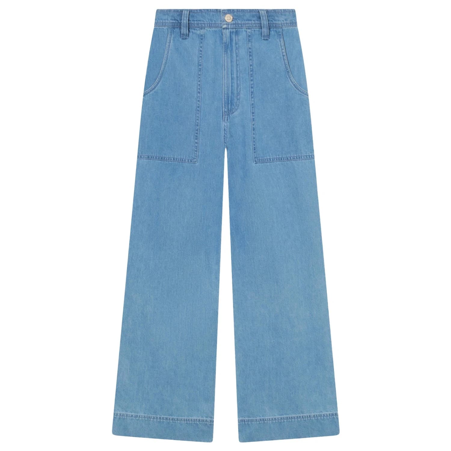 Дамски ежедневен панталон Dedicated Women's Workwear Pants Vara Denim Casual trousers - Light Blue
