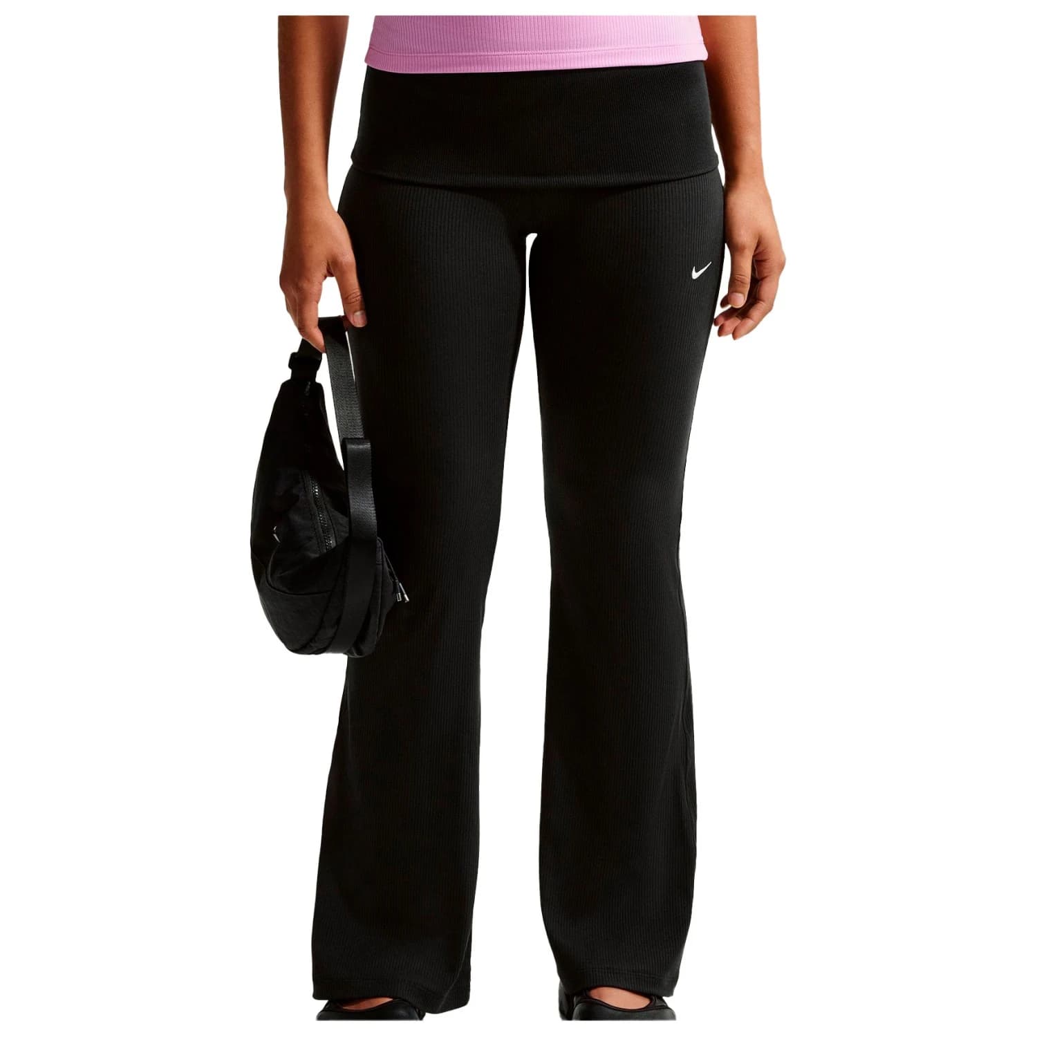 Дамски анцунг долнище Nike Women'S NSW Chill Knit RIB Pant Tracksuit trousers - Black / Sail