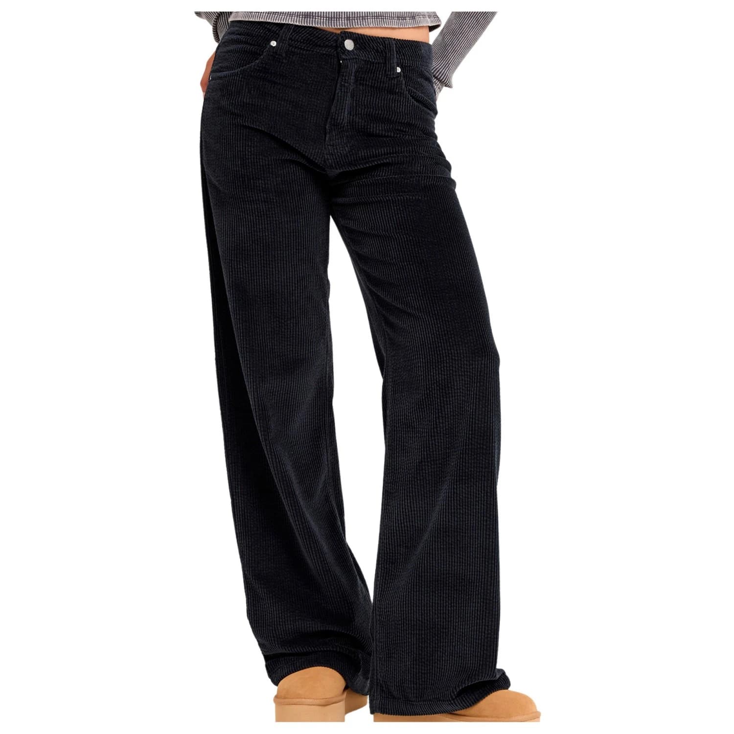 Ежедневен панталон Roxy Women's Surf Crush Cord Casual trousers - Anthracite