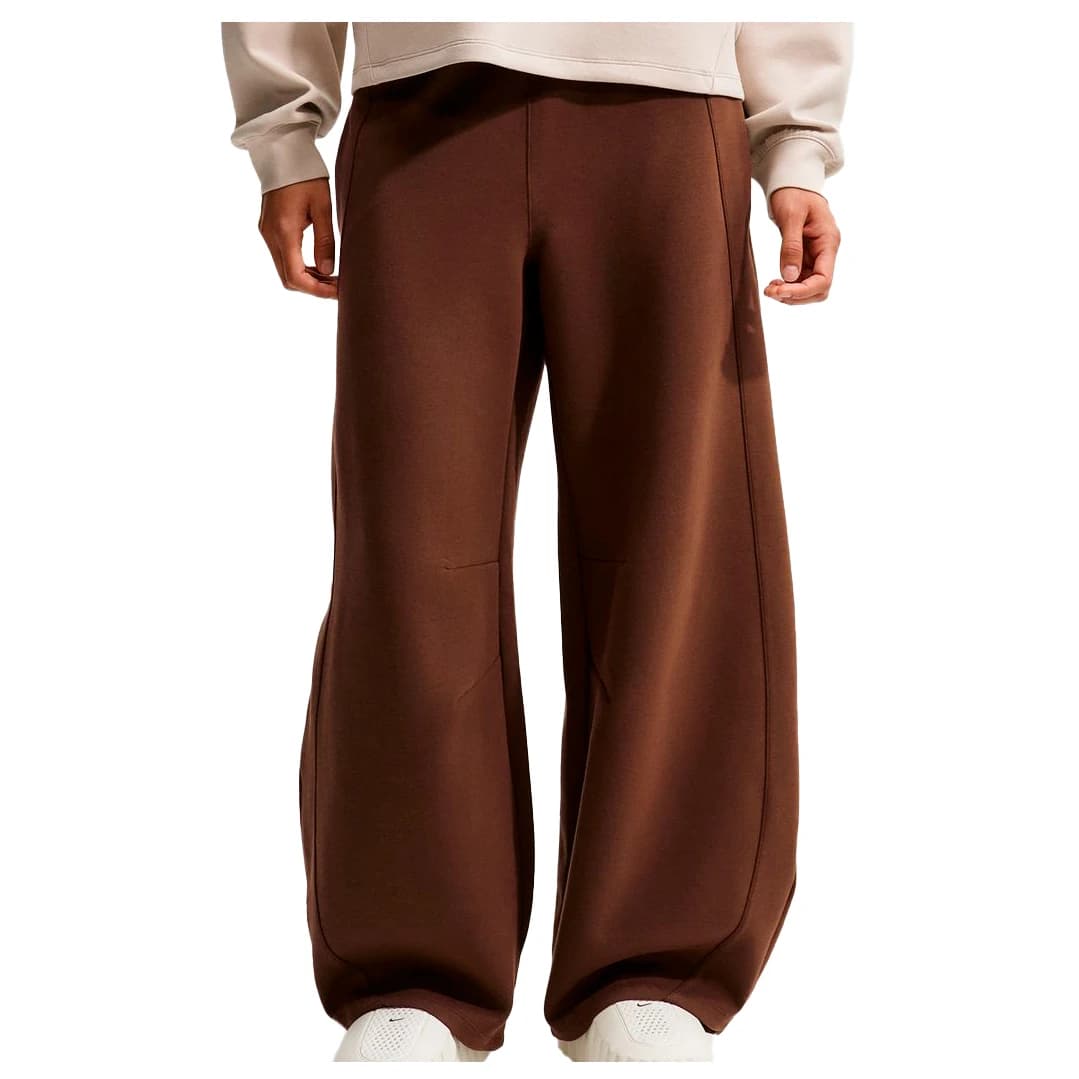 Дамски анцунг долнище Nike Women's Dri-Fit 24.7 Inner Strength Wide Leg Pant Tracksuit trousers - Cacao Wow / Black / Mosswood Brown