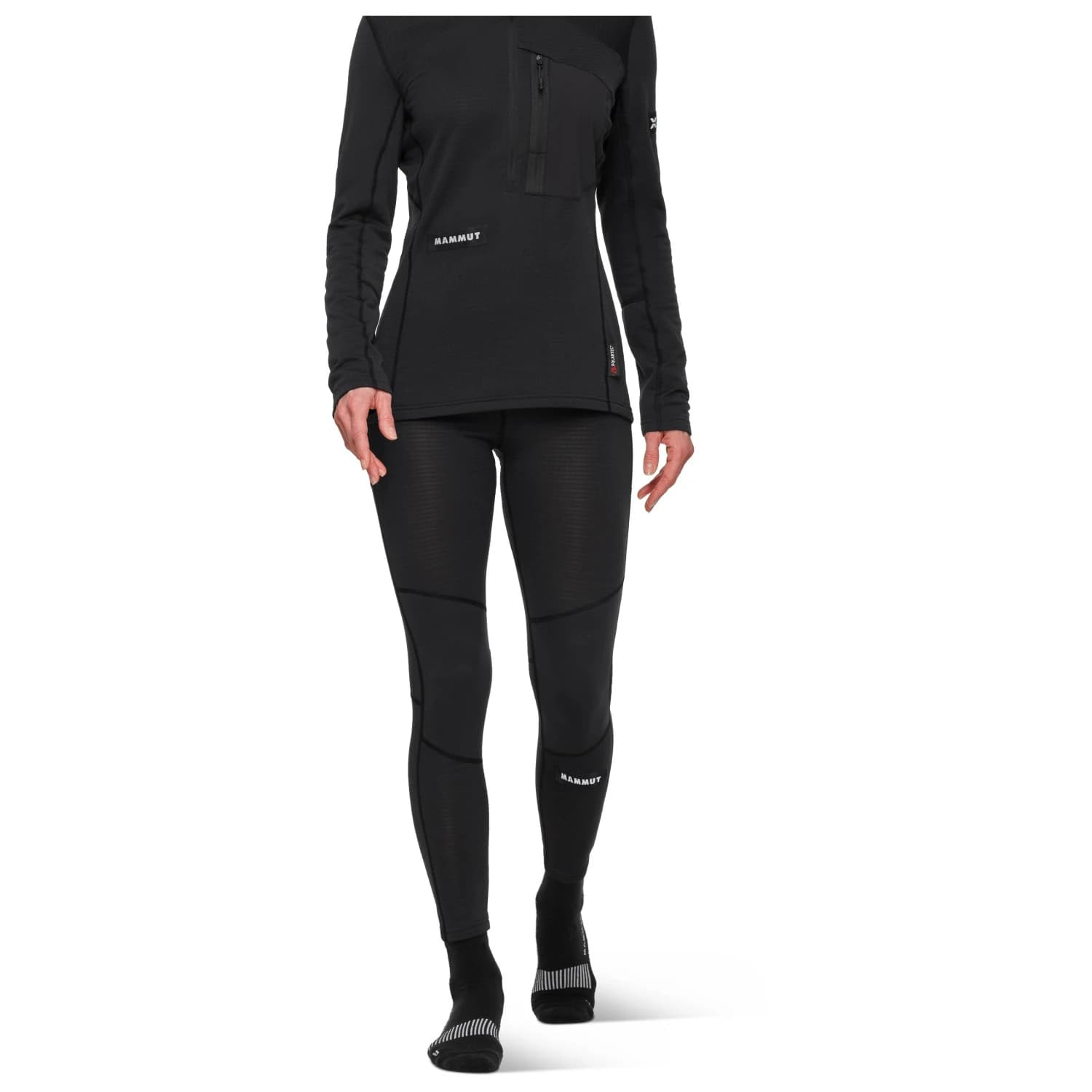 Дамски поларен панталон Mammut Women's Eiger Nordwand Advanced First Layer Tights Fleece trousers - Black