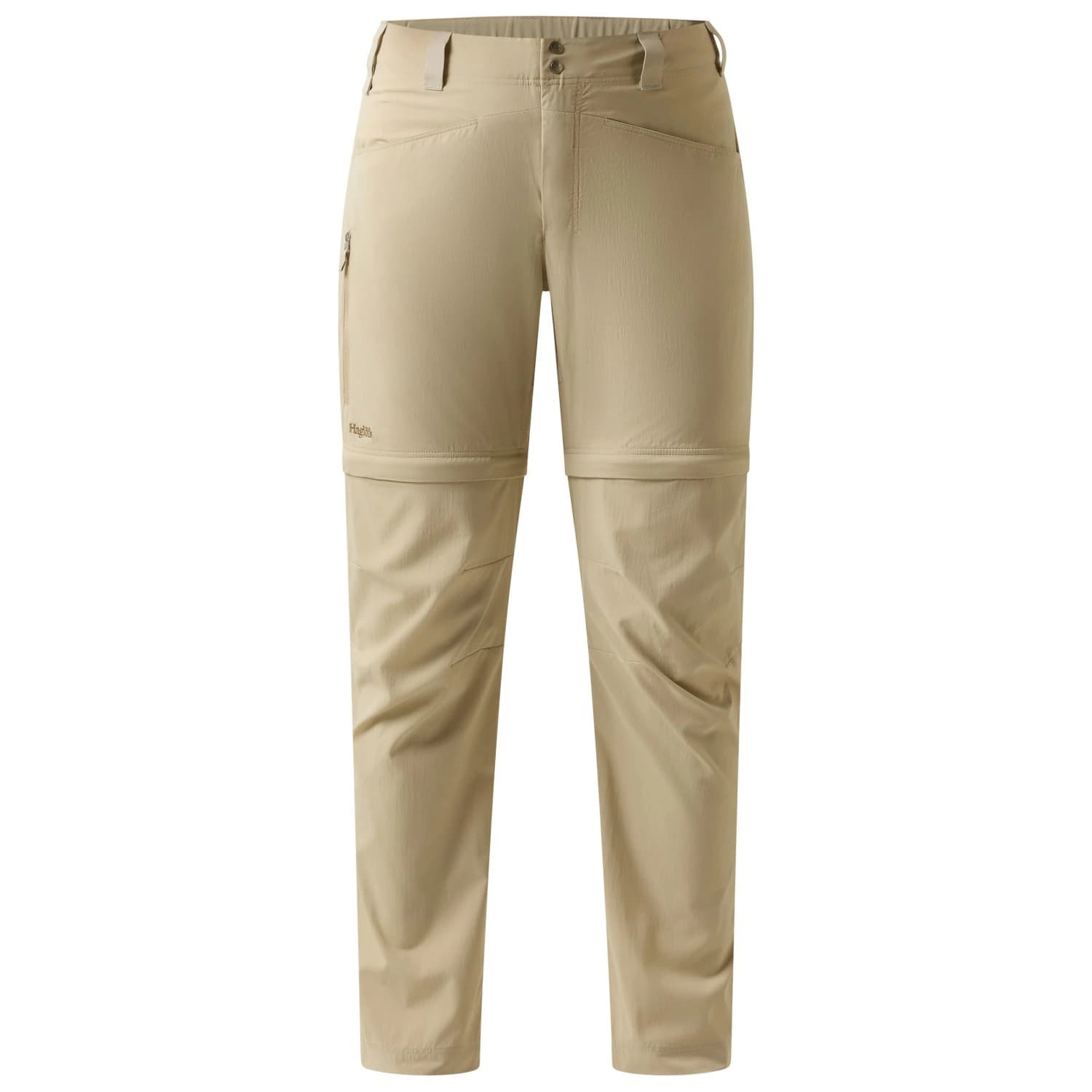 Дамски панталон със свалящи крачоли Haglöfs Women's Lite Standard Zip-Off II Pant Zip-off trousers - Chalk Beige