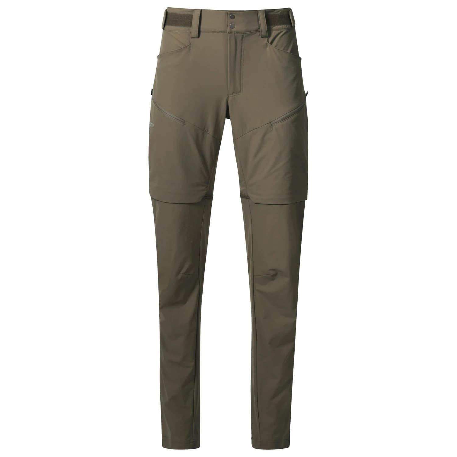 Дамски панталон със свалящи крачоли Bergans Women's Convertible Zip-Off Softshell Pants Zip-off trousers - Green Mud