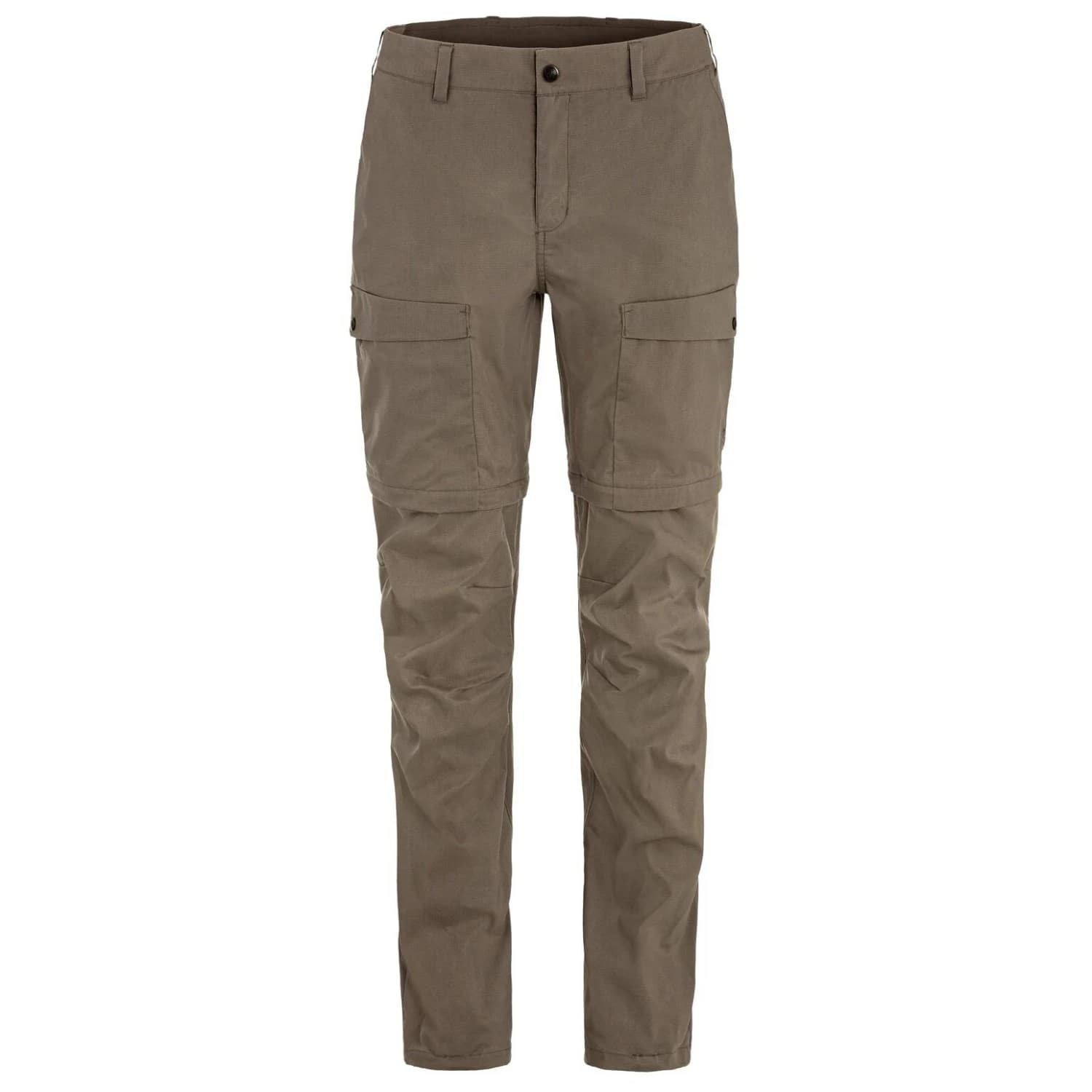 Дамски панталон със свалящи крачоли Fjällräven Women's Abisko Hybrid Trail Trousers Zip-Off Walking trousers - Suede Brown