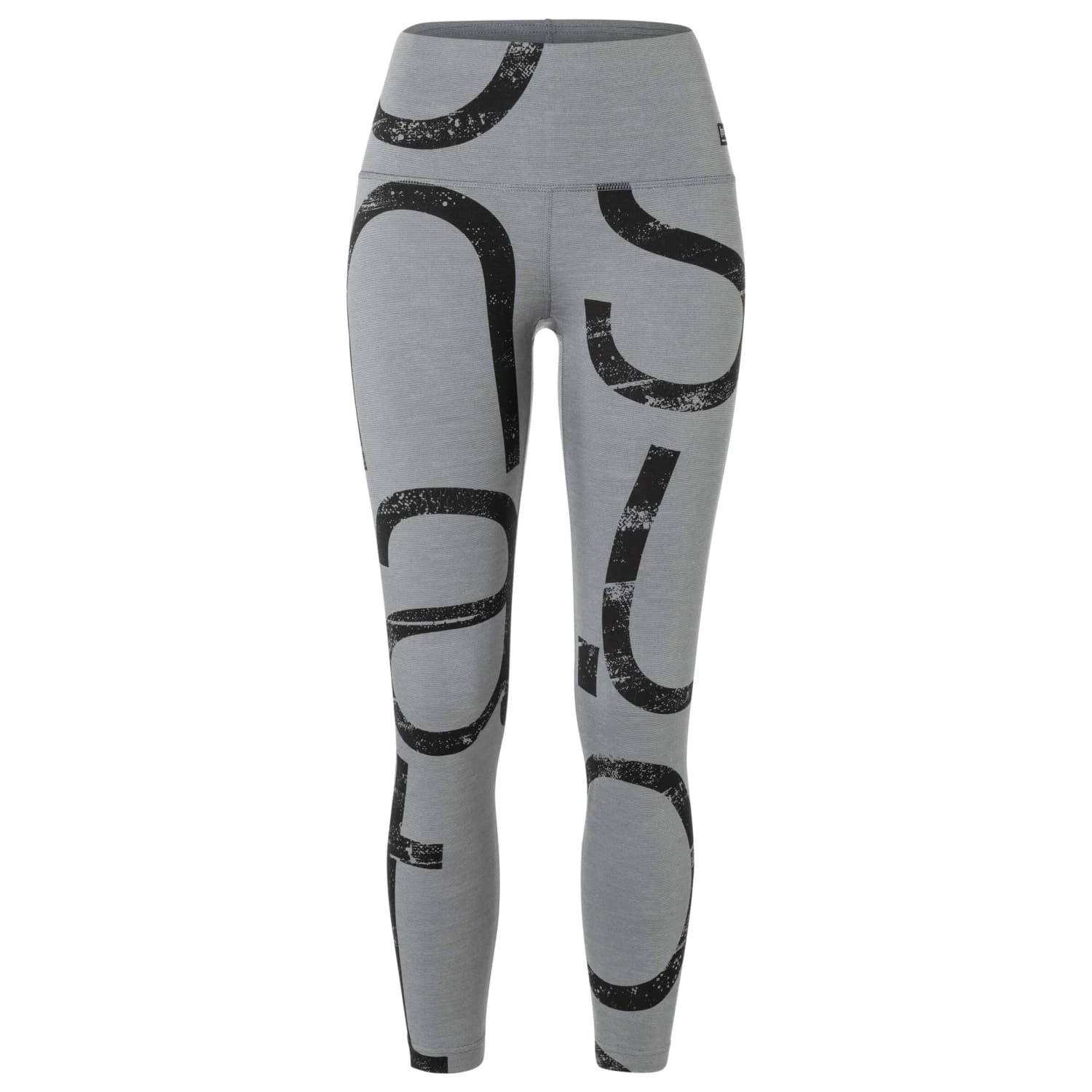 Дамски клин super.natural Women's Capital Logo Tights Leggings - Cashmere Grey Melange / Jet Black