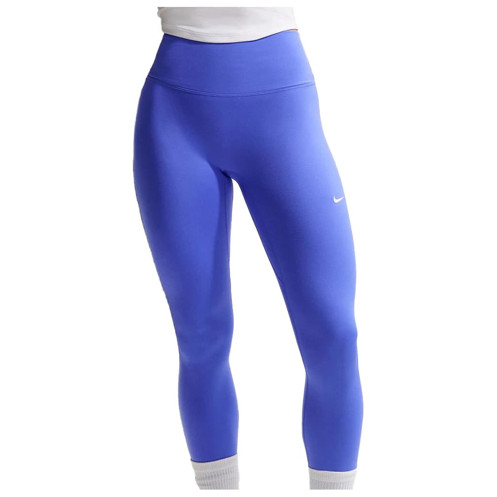 Дамски клин Nike Women's One Seamless Front High-Waisted FL Leggings - Sapphire / White
