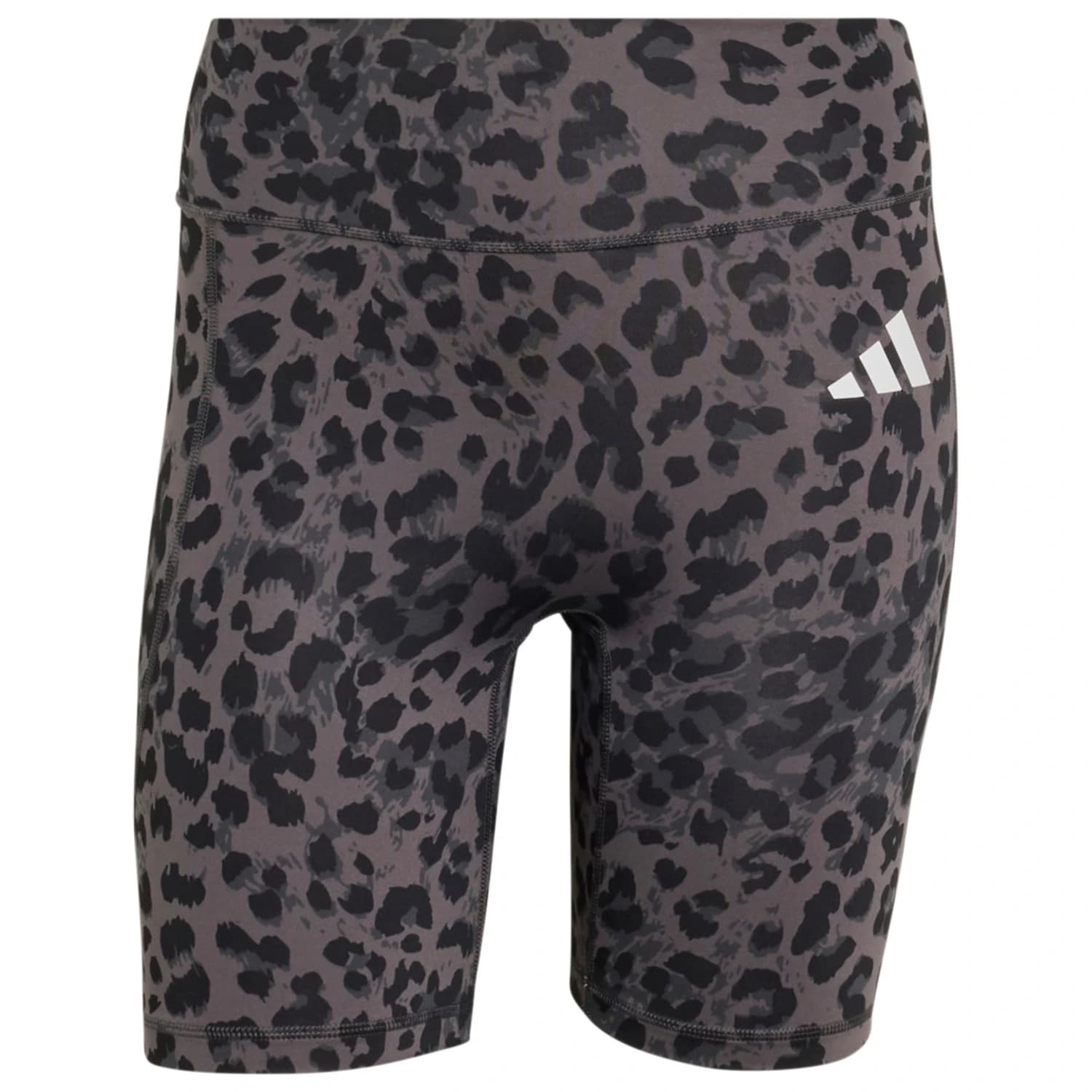 Дамски клин Adidas Women's Optimé Essentials Workout Leopard Short Leggings - Grey Four / Grey Six / Black