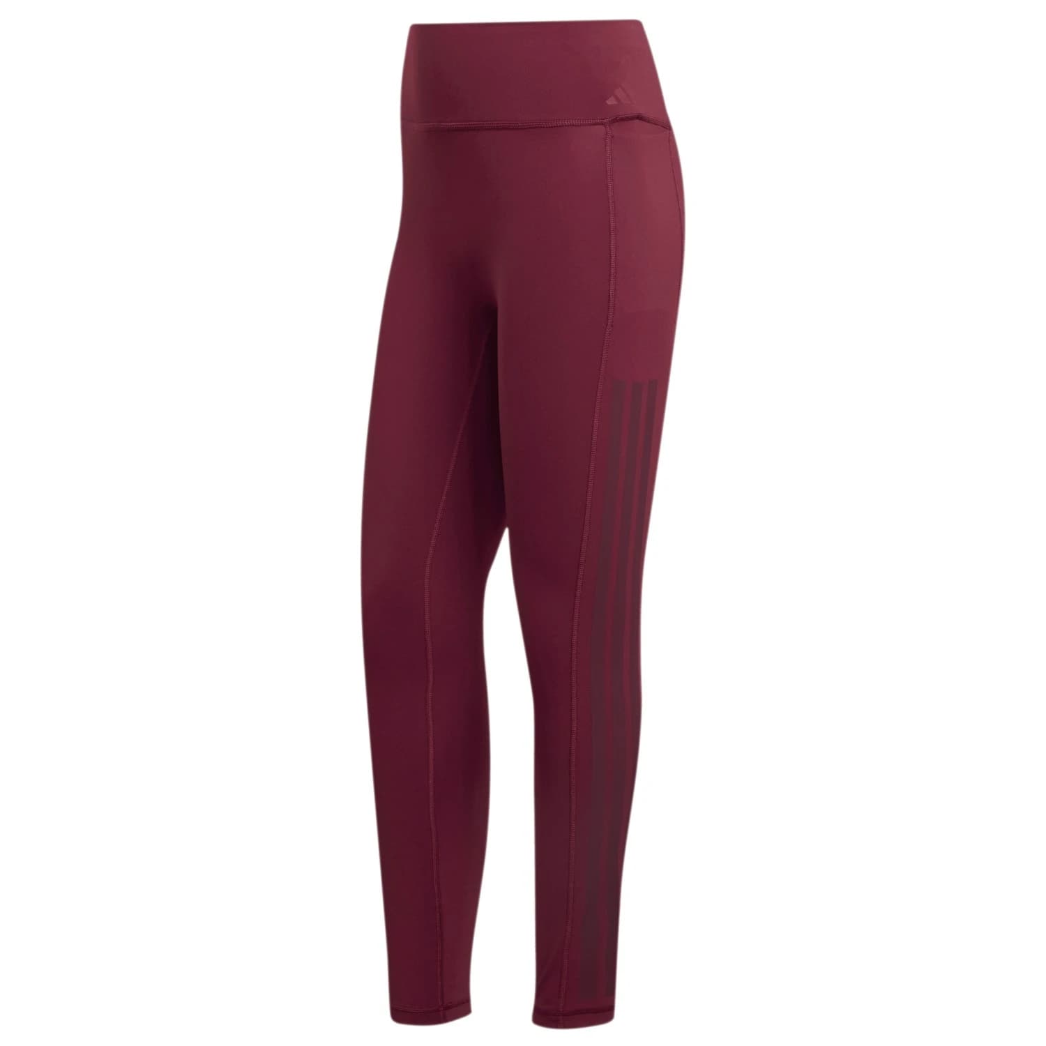Клин adidas Women's Optimé Workout 3-Stripes 7/8 Leggings - Maroon