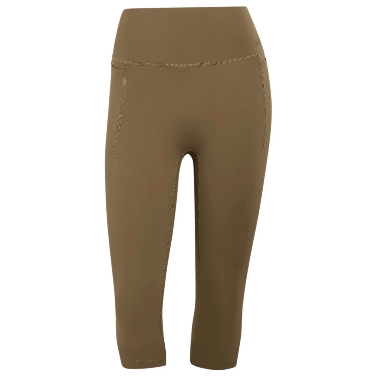 Дамски клин adidas Women's Optimé Workout Contour Capri Leggings - Khaki Six
