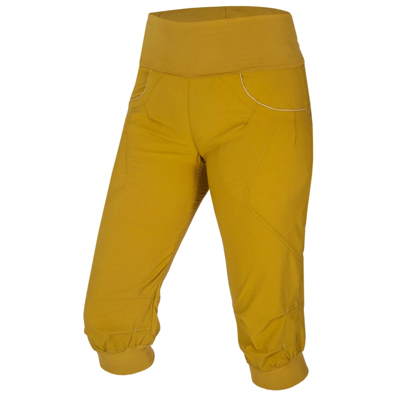Дамски панталон за катерене Ocun Women's Noya Shorts - Yellow Dried Tobacco