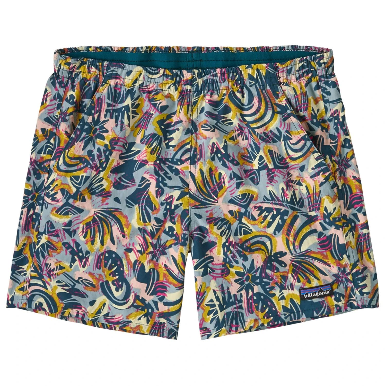 Къси панталони Patagonia Women's Baggies Shorts - Wild Botanist: Tidal Teal