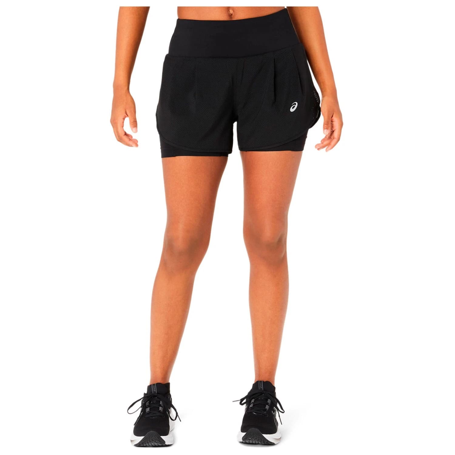 Дамски шорти за бягане Asics Women's Road 2-in-1 3,5'' Short Running shorts - Performance Black / Performance Black