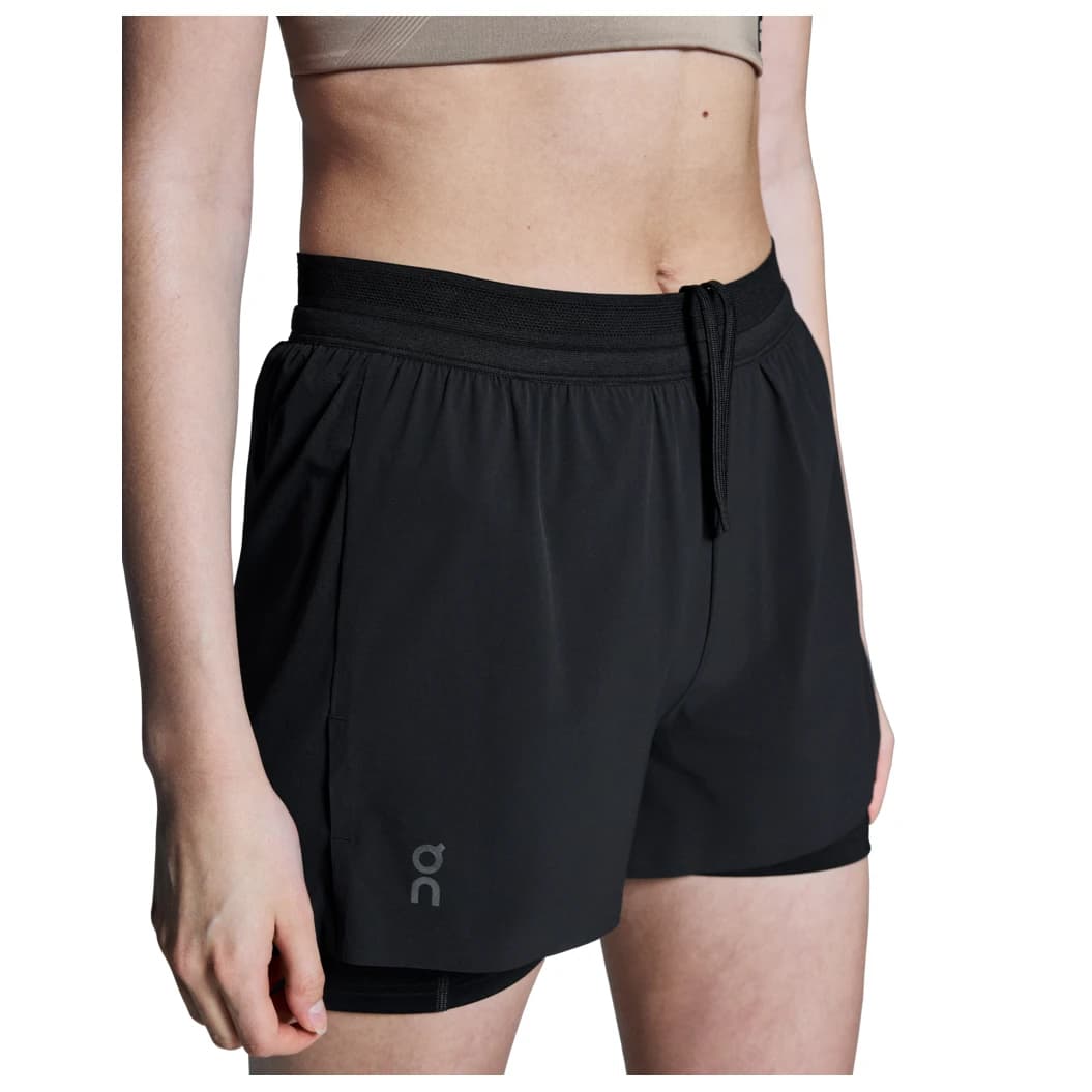 Шорти за бягане On Women's 3 Performance 2/1 Shorts Running shorts - Black