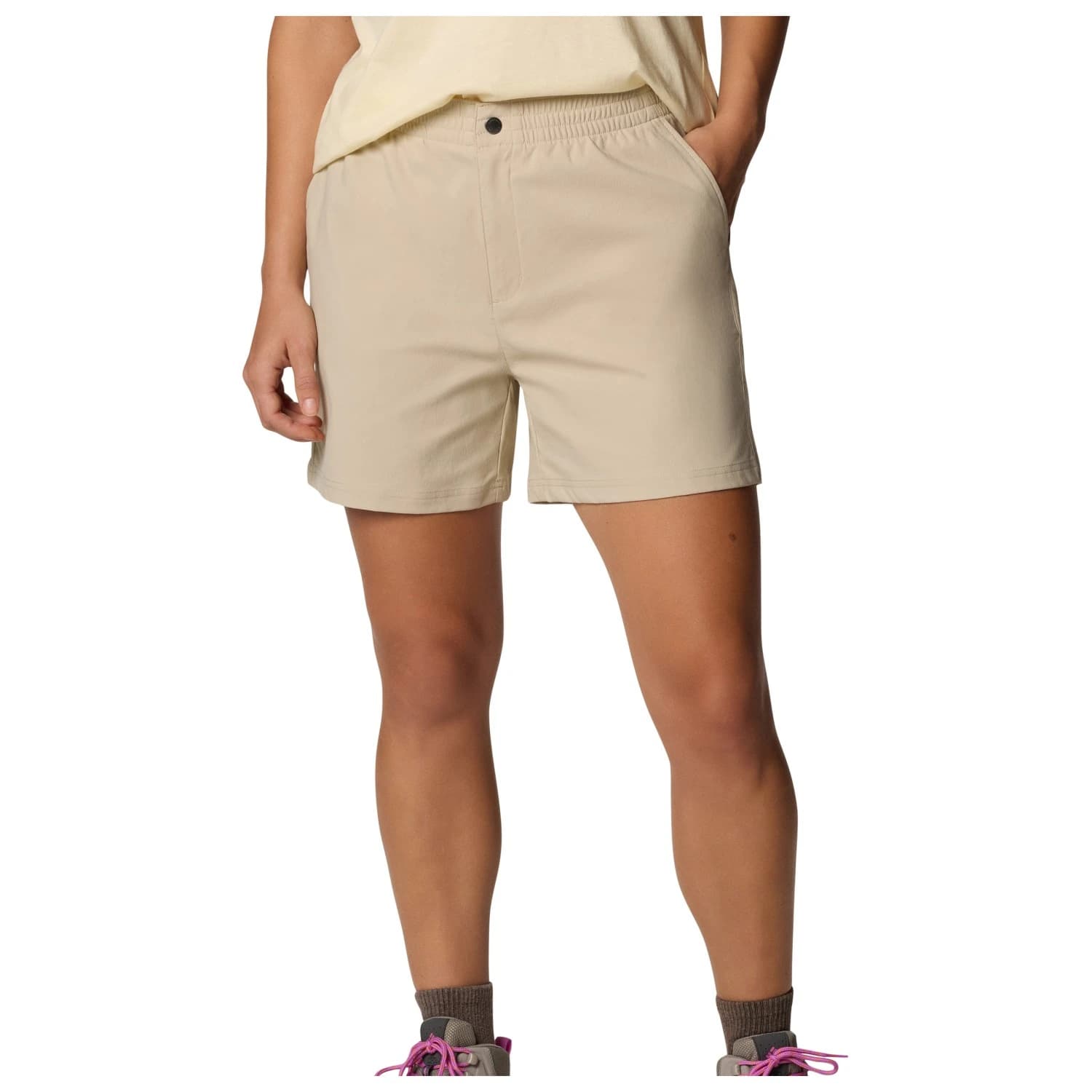 Дамски къси панталони Columbia Women's Cedar Crest Short Shorts - Ancient Fossil
