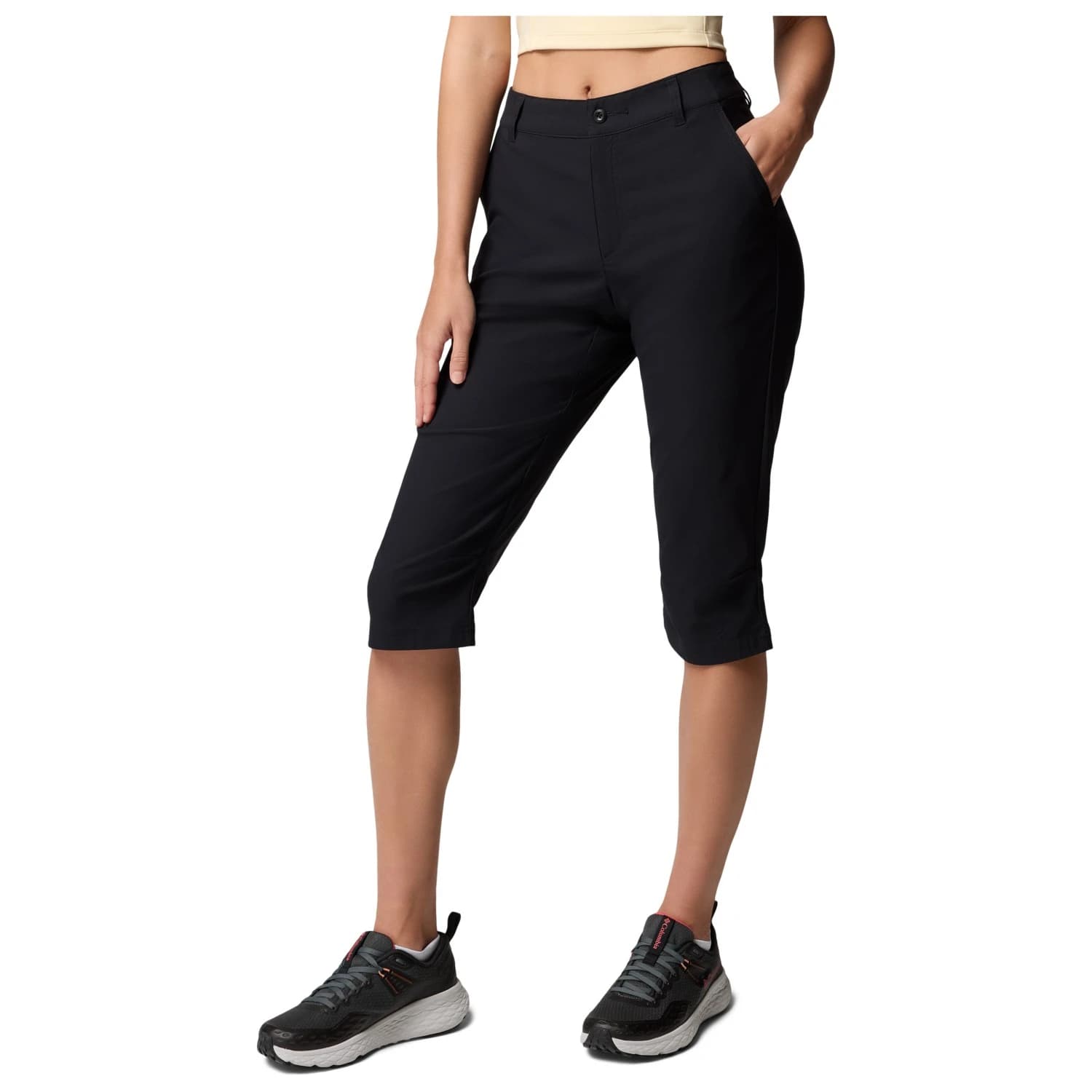 Дамски къси панталони Columbia Women's Leslie Falls Knee Pant Shorts - Black