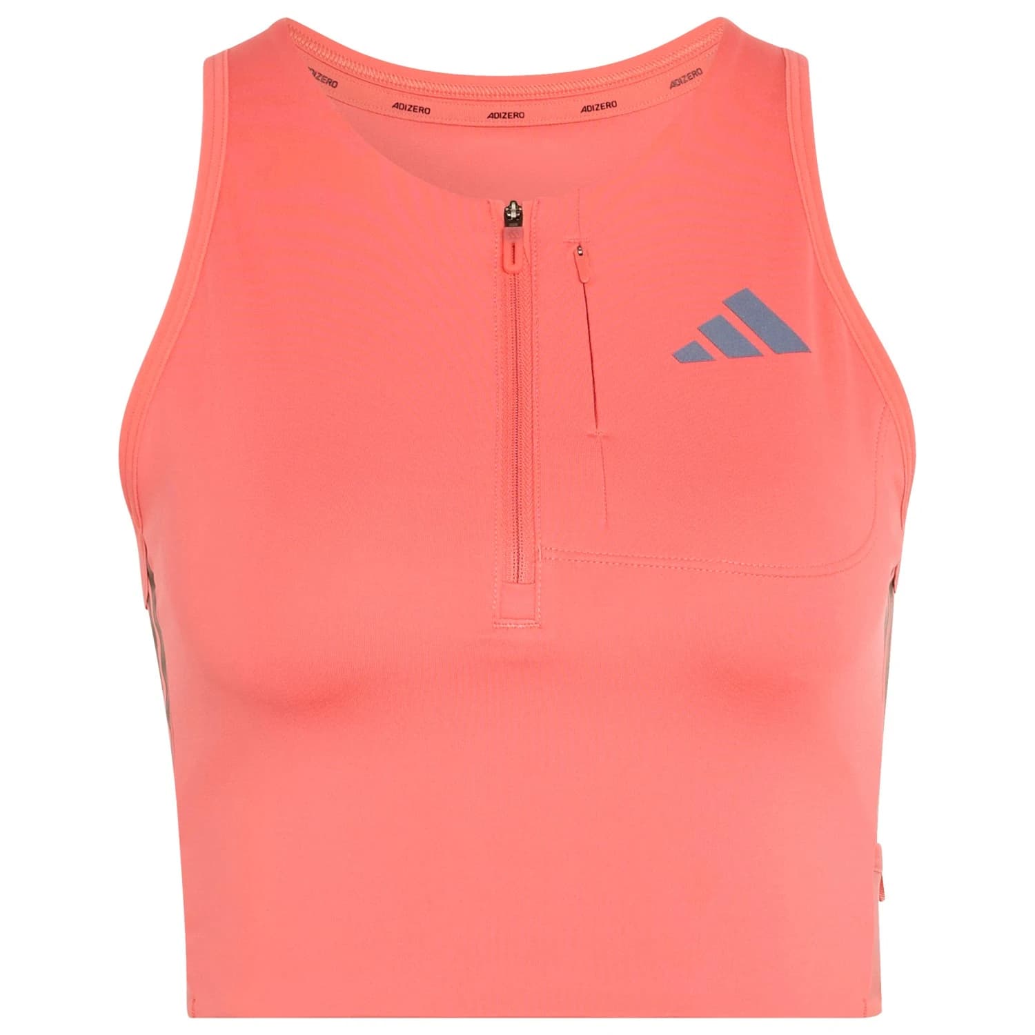 Дамски топ Adidas Women's Adizero Running Gel Pocket Crop Top Sports bra - Semi Turbo