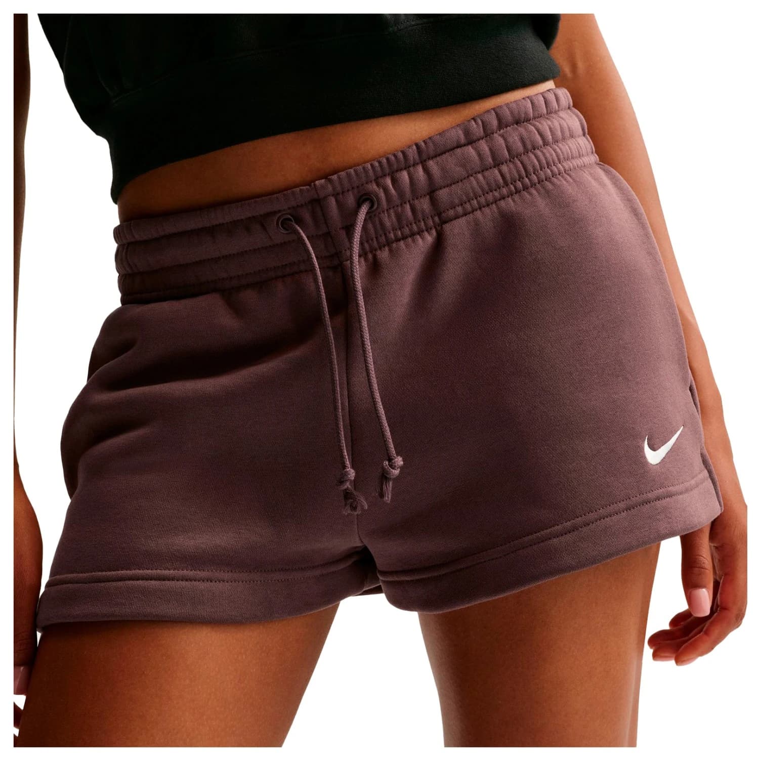 Дамски къси панталони Nike Women's NSW Phoenix Fleece Mid-Rise Shorts Running shorts - Tattoo / Sail